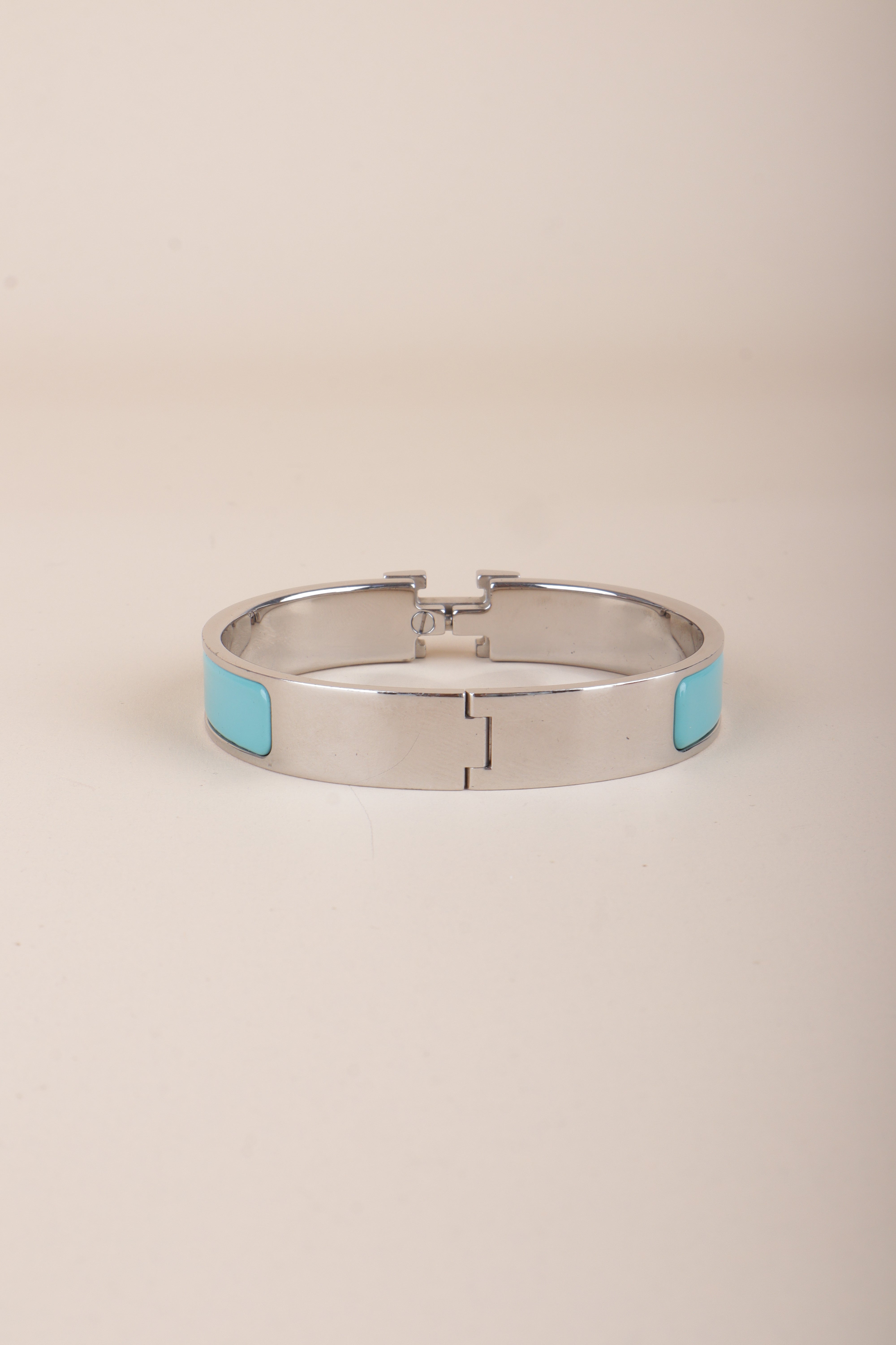 Hermes Blue Polaire Clic H Bracelet
