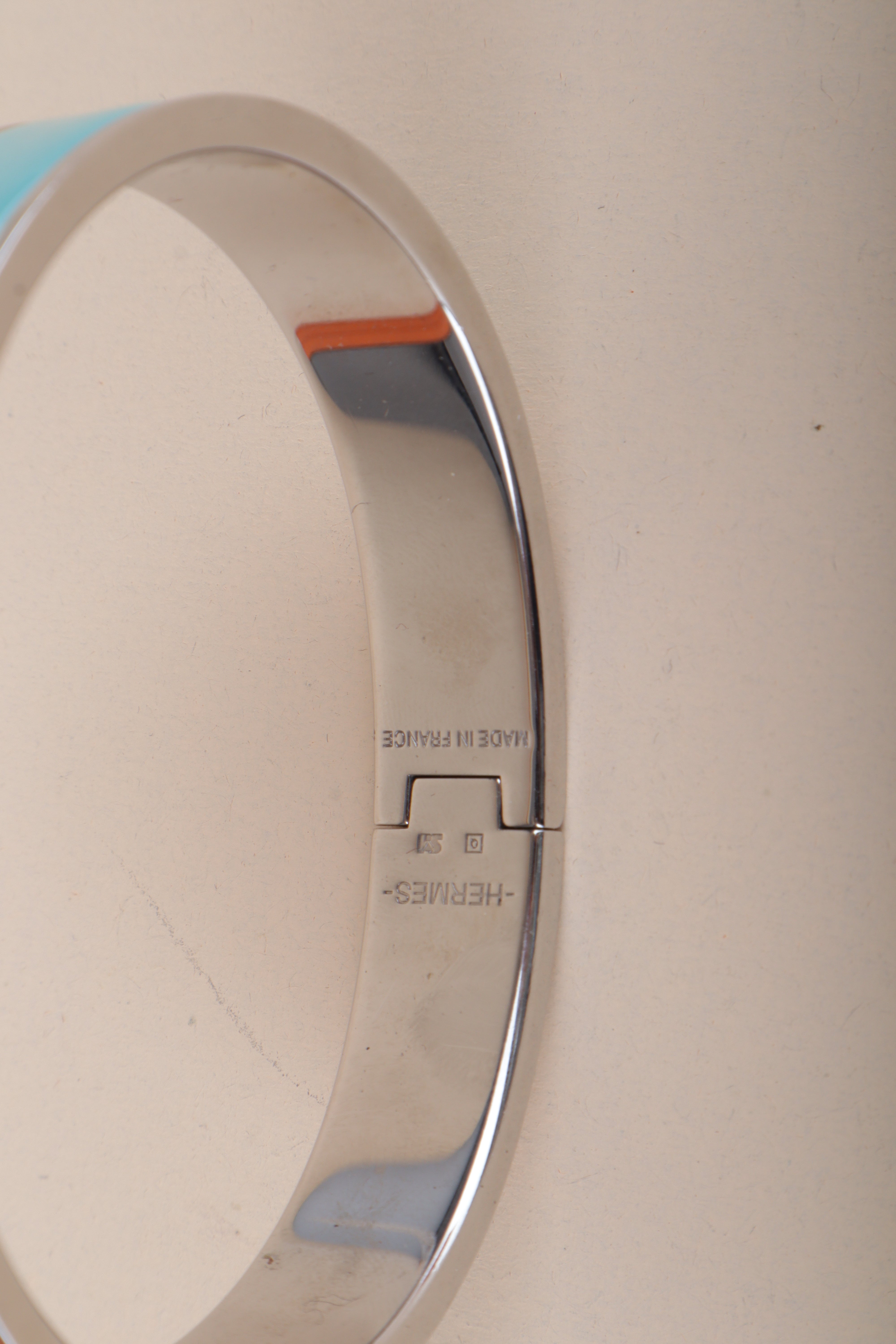 Hermes Blue Polaire Clic H Bracelet