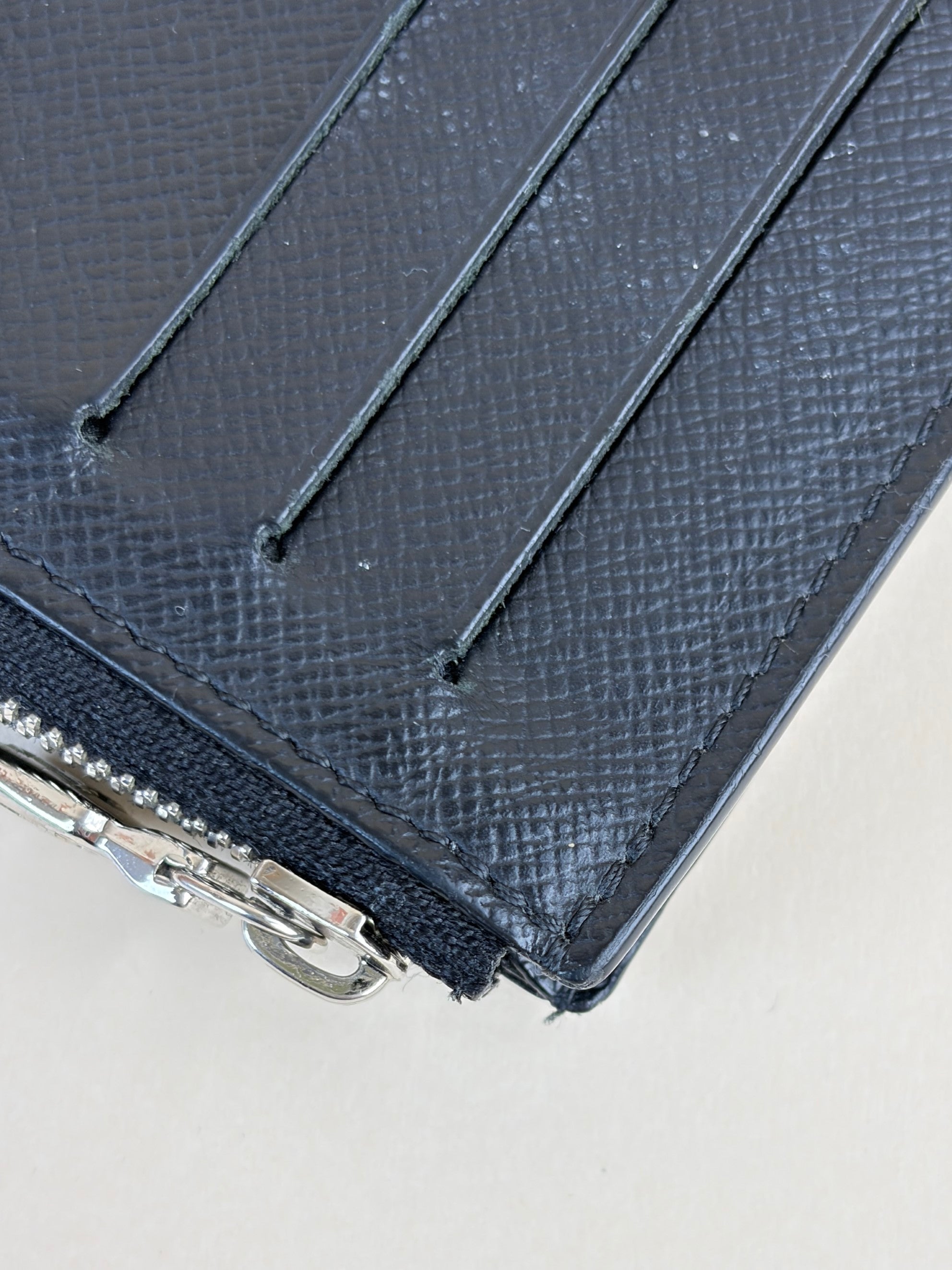 louis Vuitton Damier graphite coin zip card holder