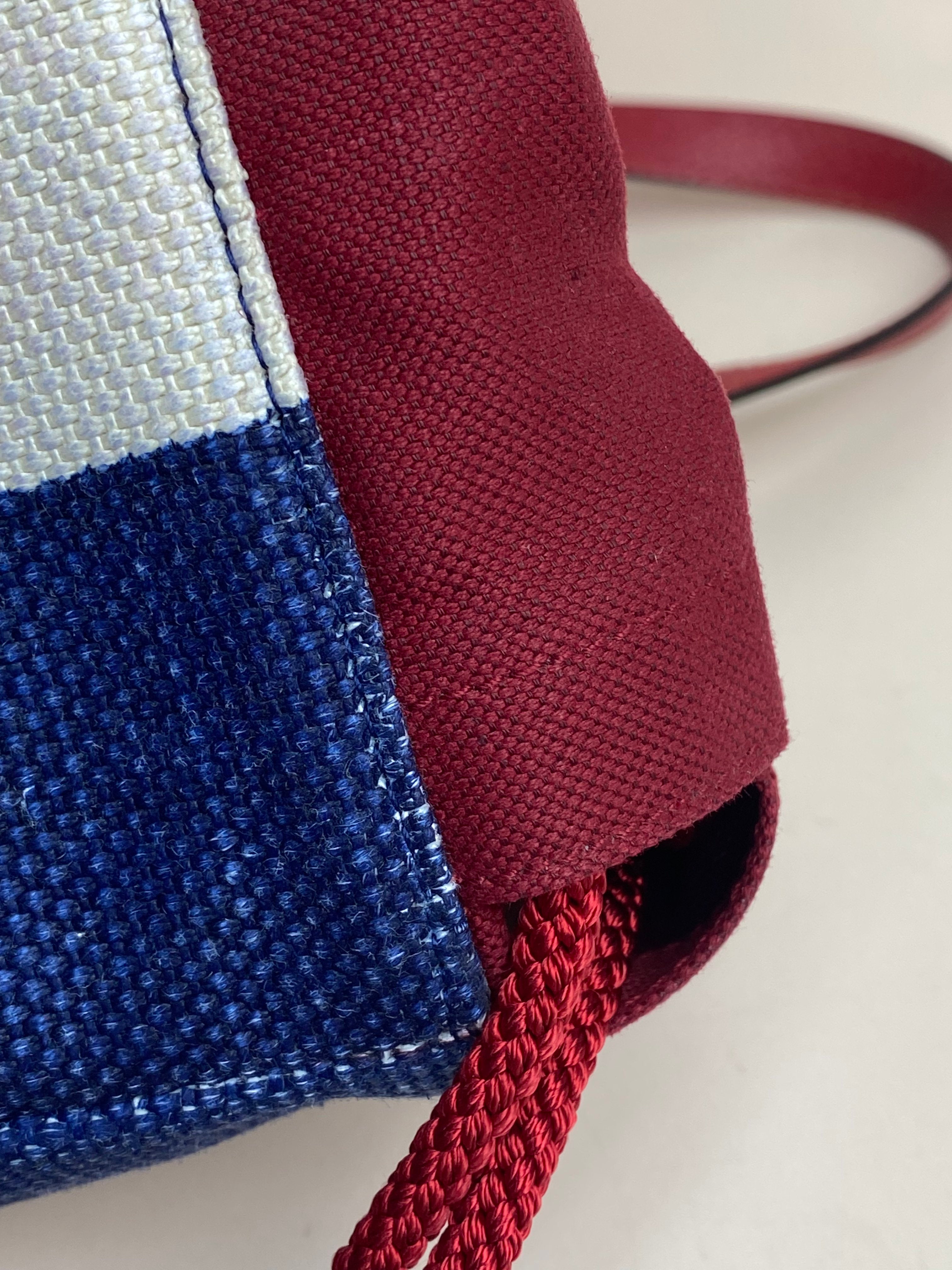 Gucci Tricolor Striped Backpack Bag