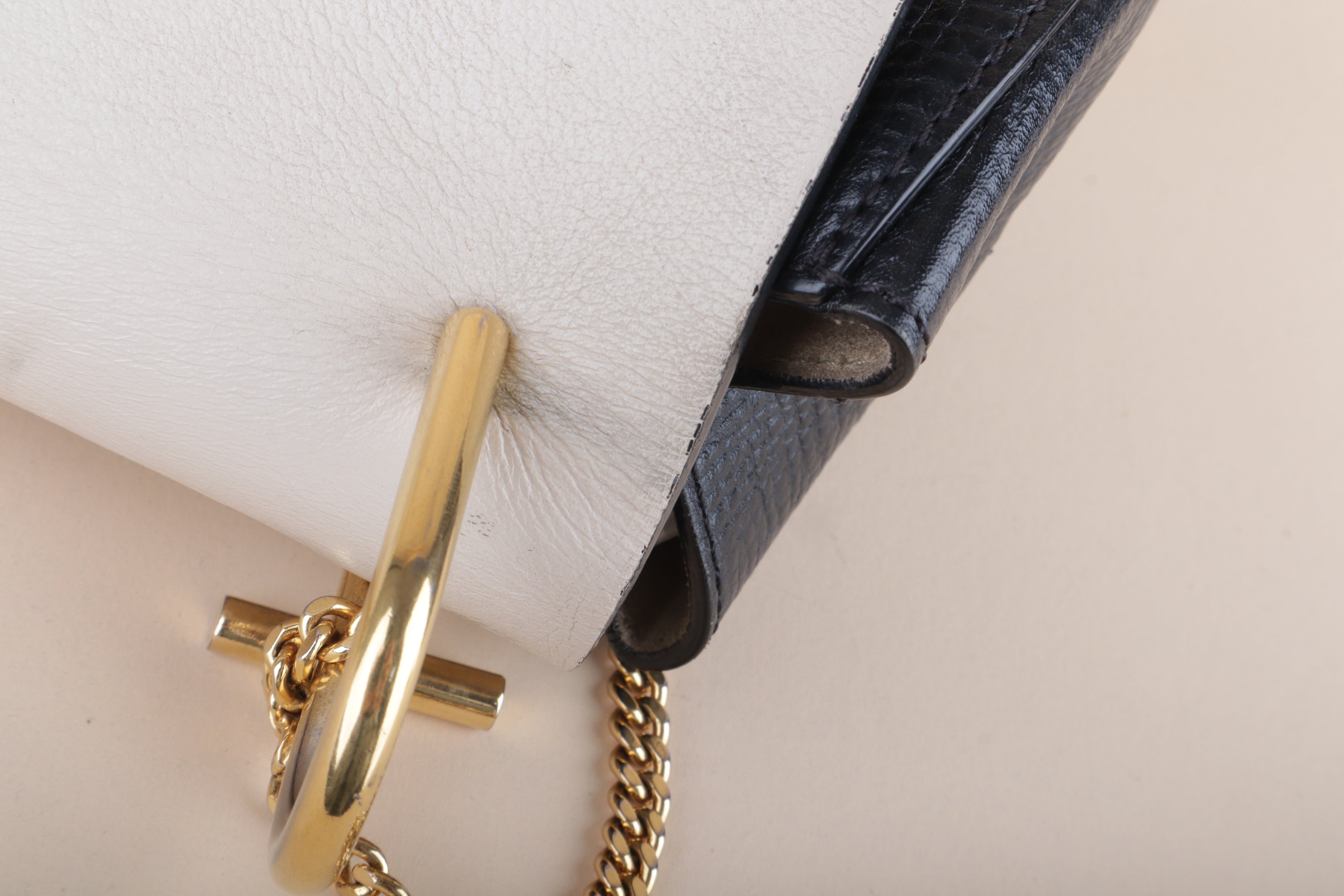 Chloe Bicolor Small Drew Crossbody Bag