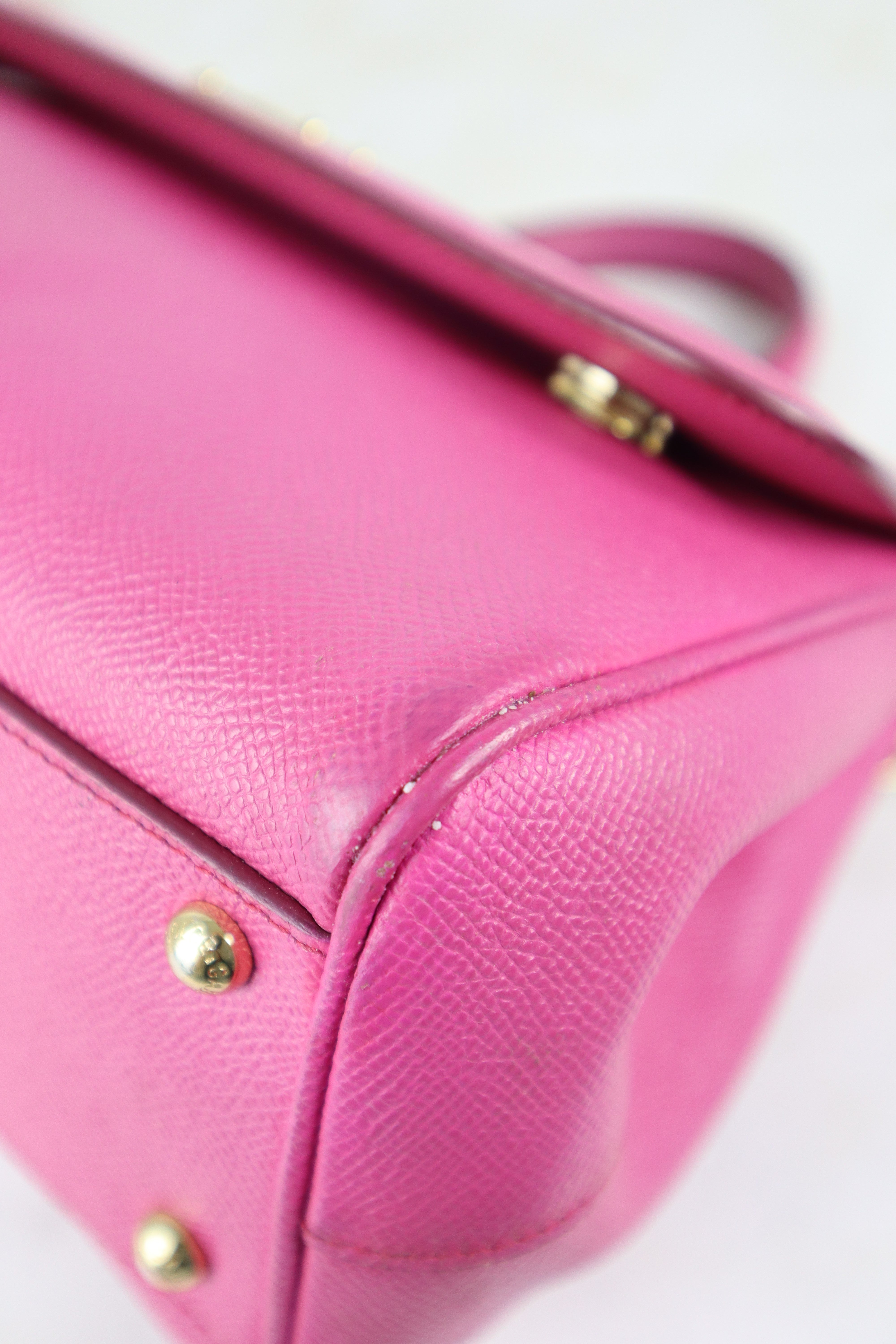 Dolce & Gabbana Hot Pink Medium Sicily Bag with Chain