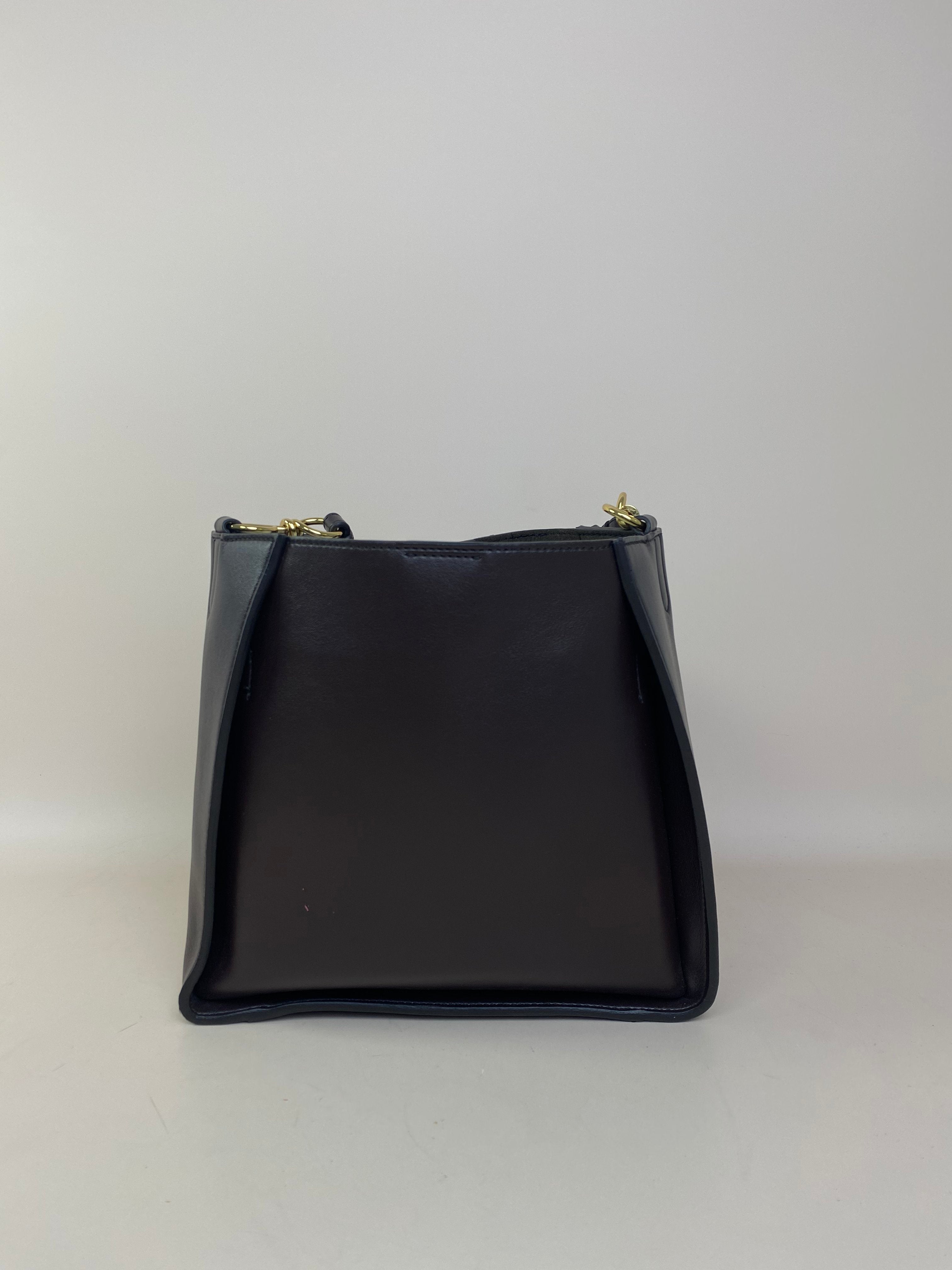 Stella Mccartney Brown Logo Crossbody Bag