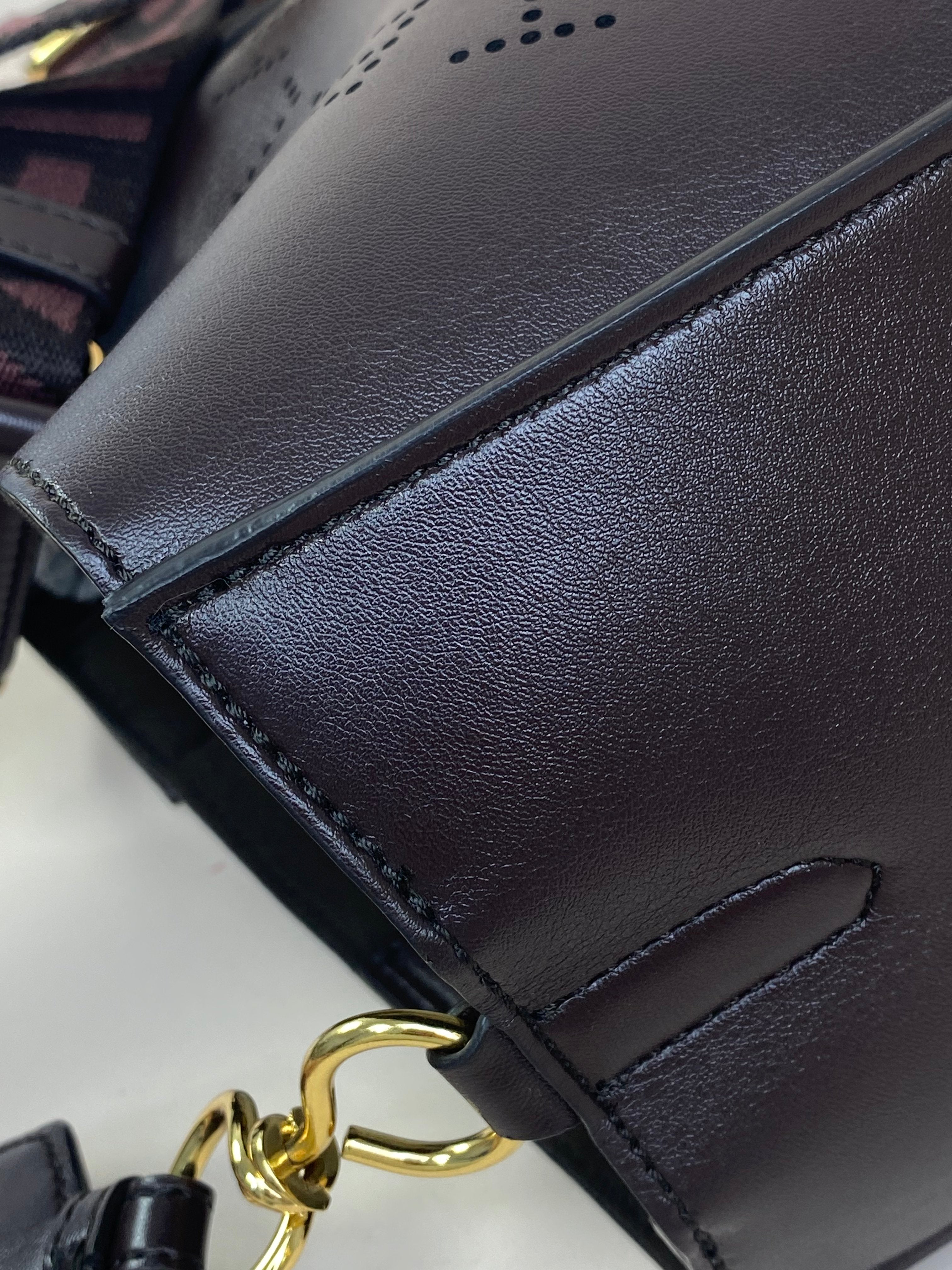 Stella Mccartney Brown Logo Crossbody Bag