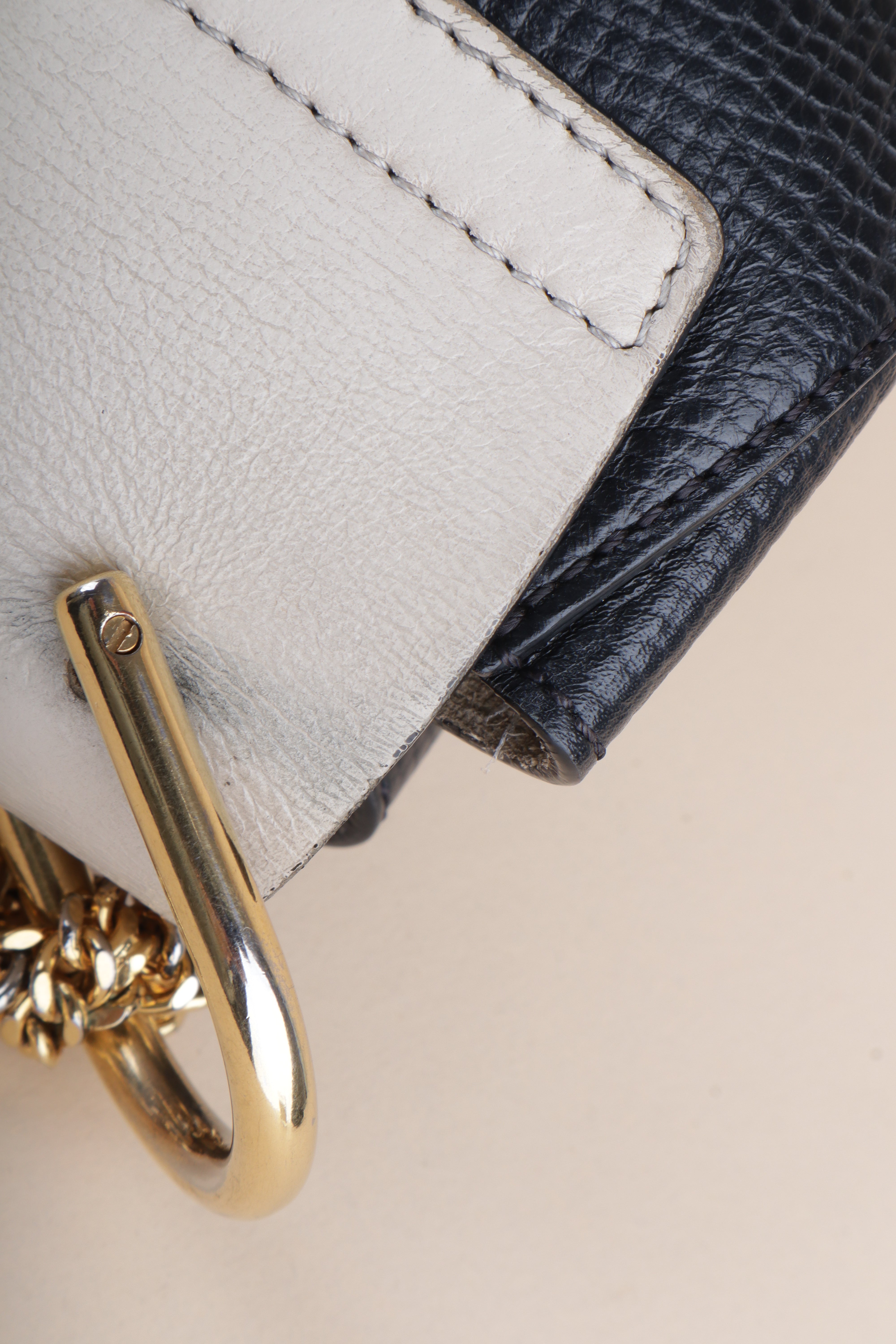 Chloe Bicolor Small Drew Crossbody Bag