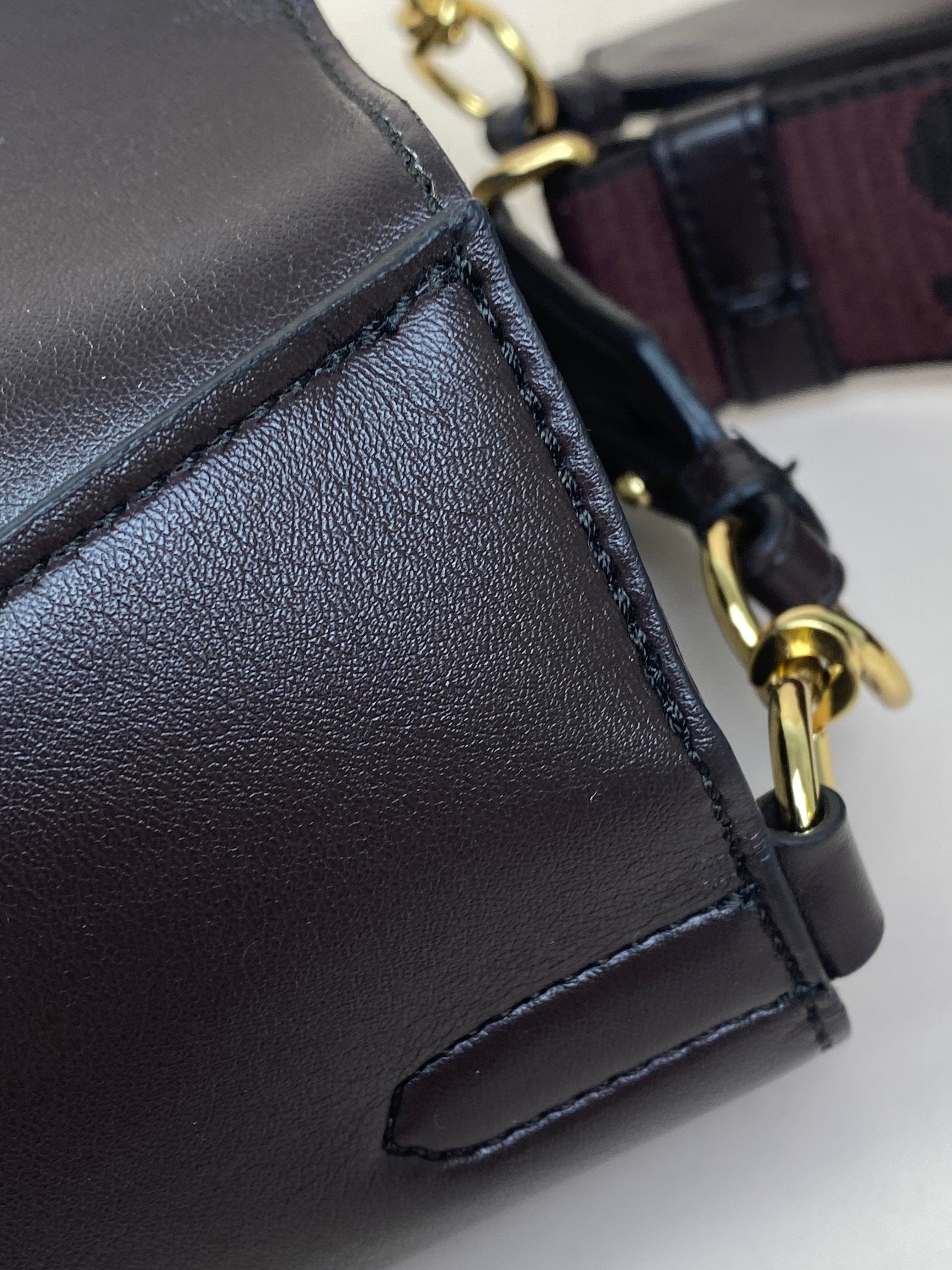 Stella Mccartney Brown Logo Crossbody Bag