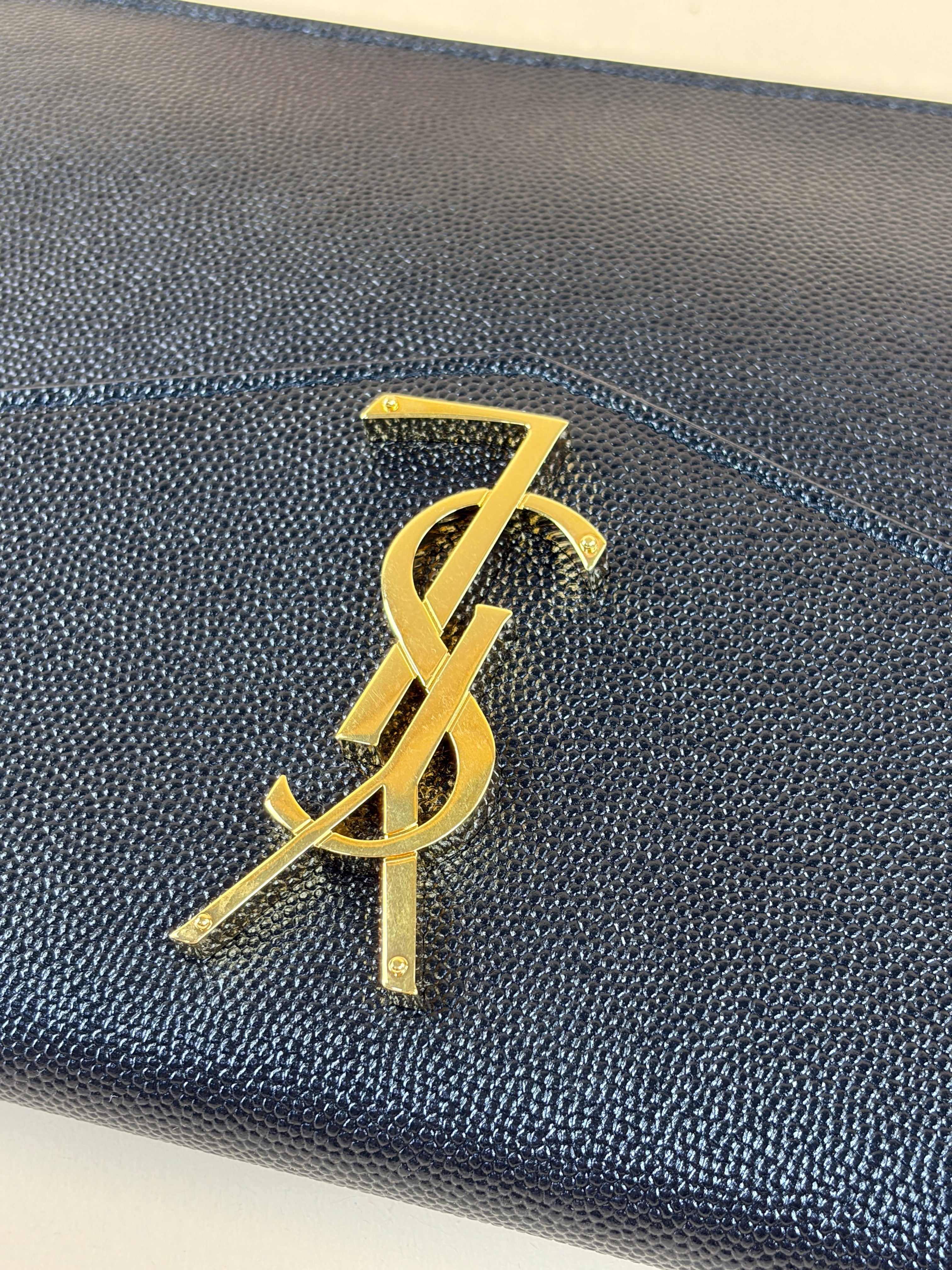 YSL Black Uptown Pouch