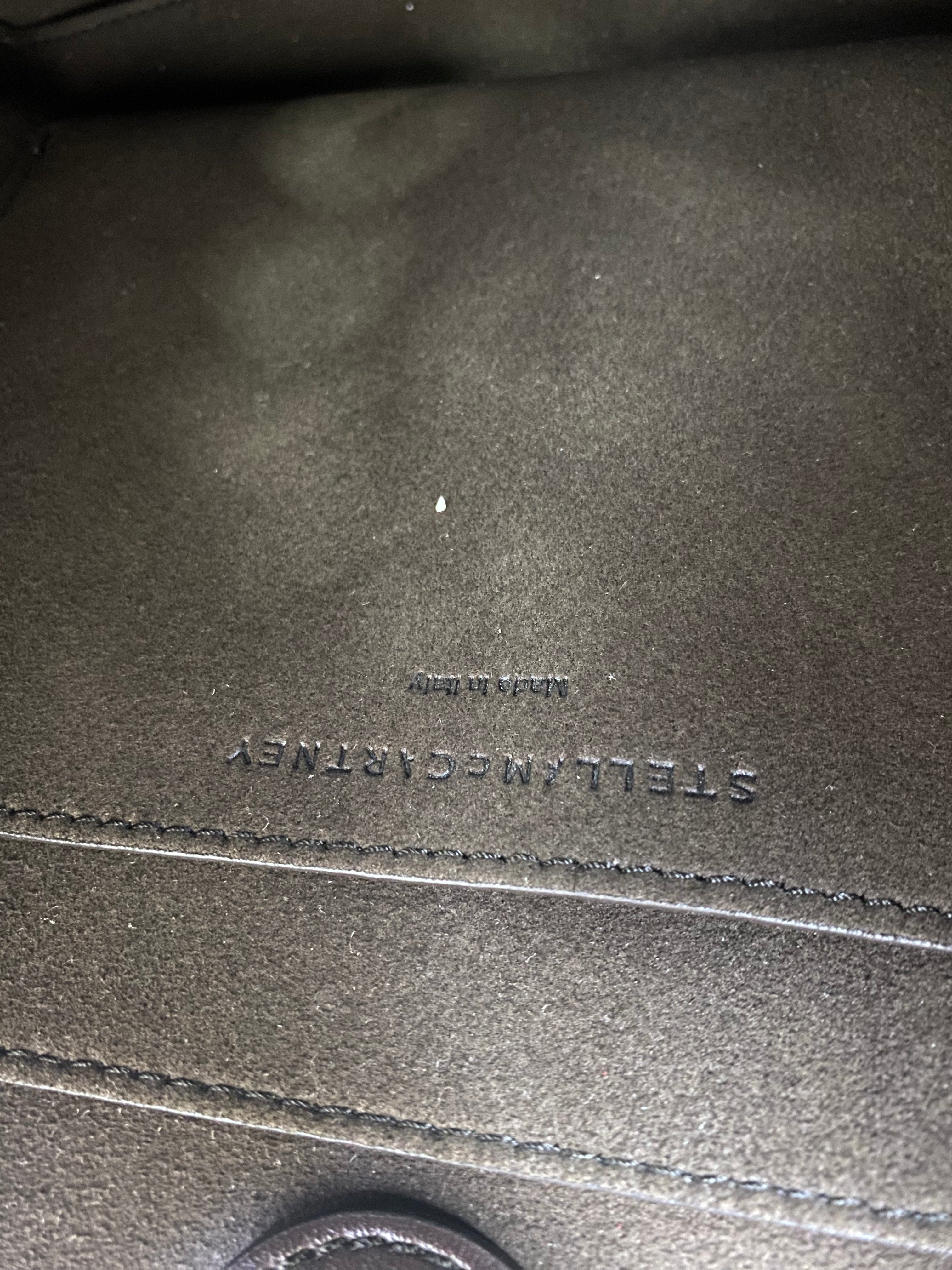 Stella Mccartney Brown Logo Crossbody Bag