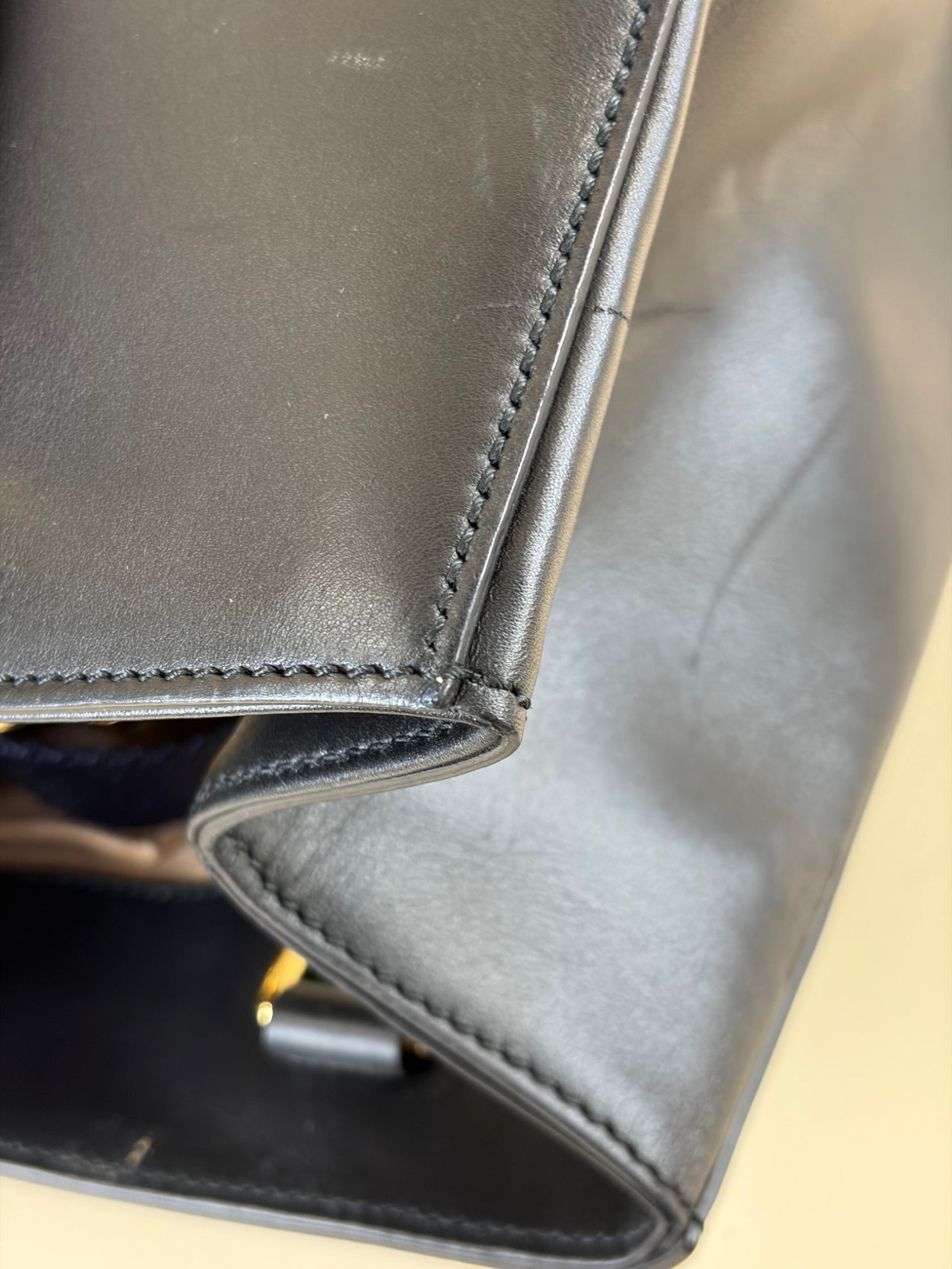 Gucci black Sylvie large Top Handle bag