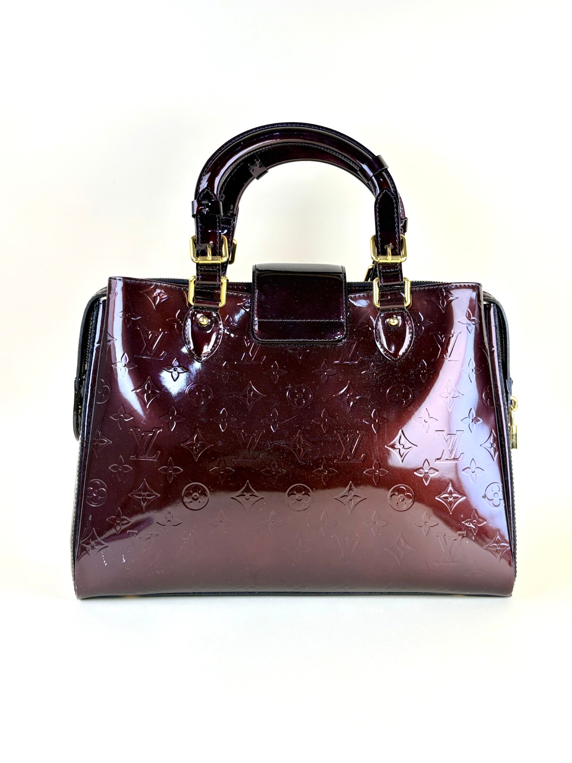 Louis Vuitton Amarante Monogram Vernis Melrose avenue tote bag