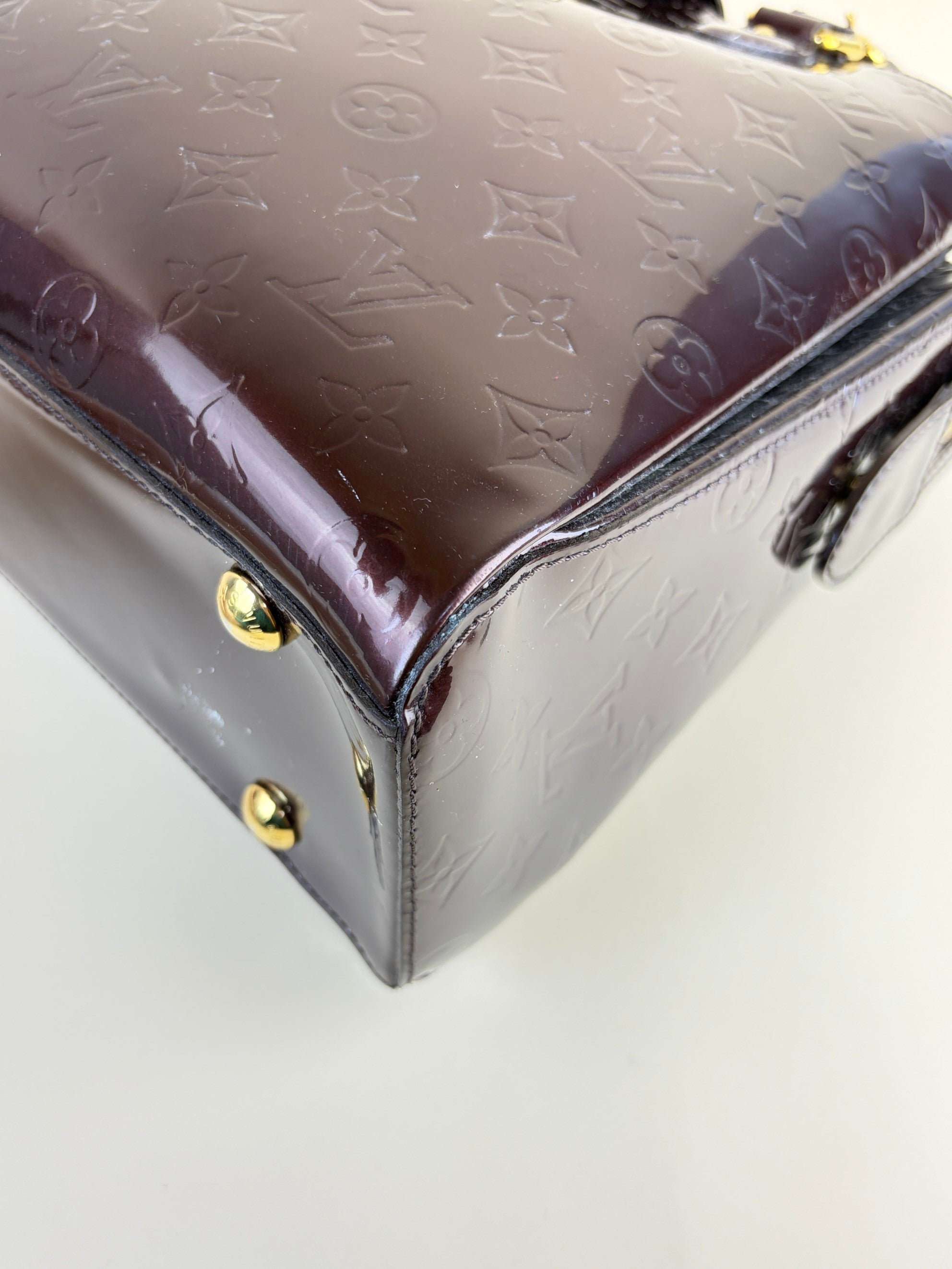 Louis Vuitton Amarante Monogram Vernis Melrose avenue tote bag