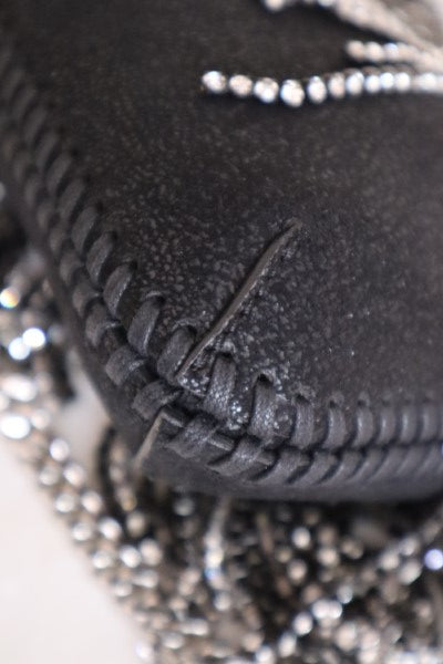 Stella Mccartney Black Crystal Fringed Falabella Mini Bag