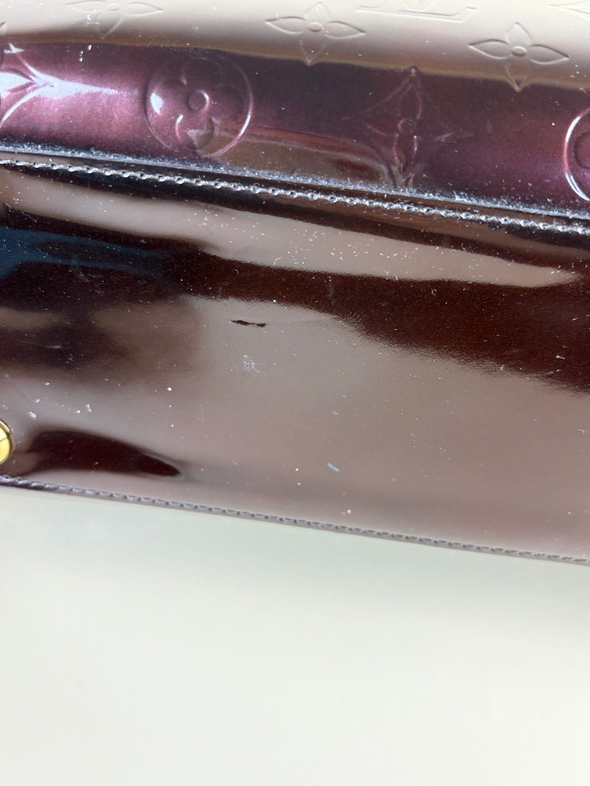 Louis Vuitton Amarante Monogram Vernis Melrose avenue tote bag