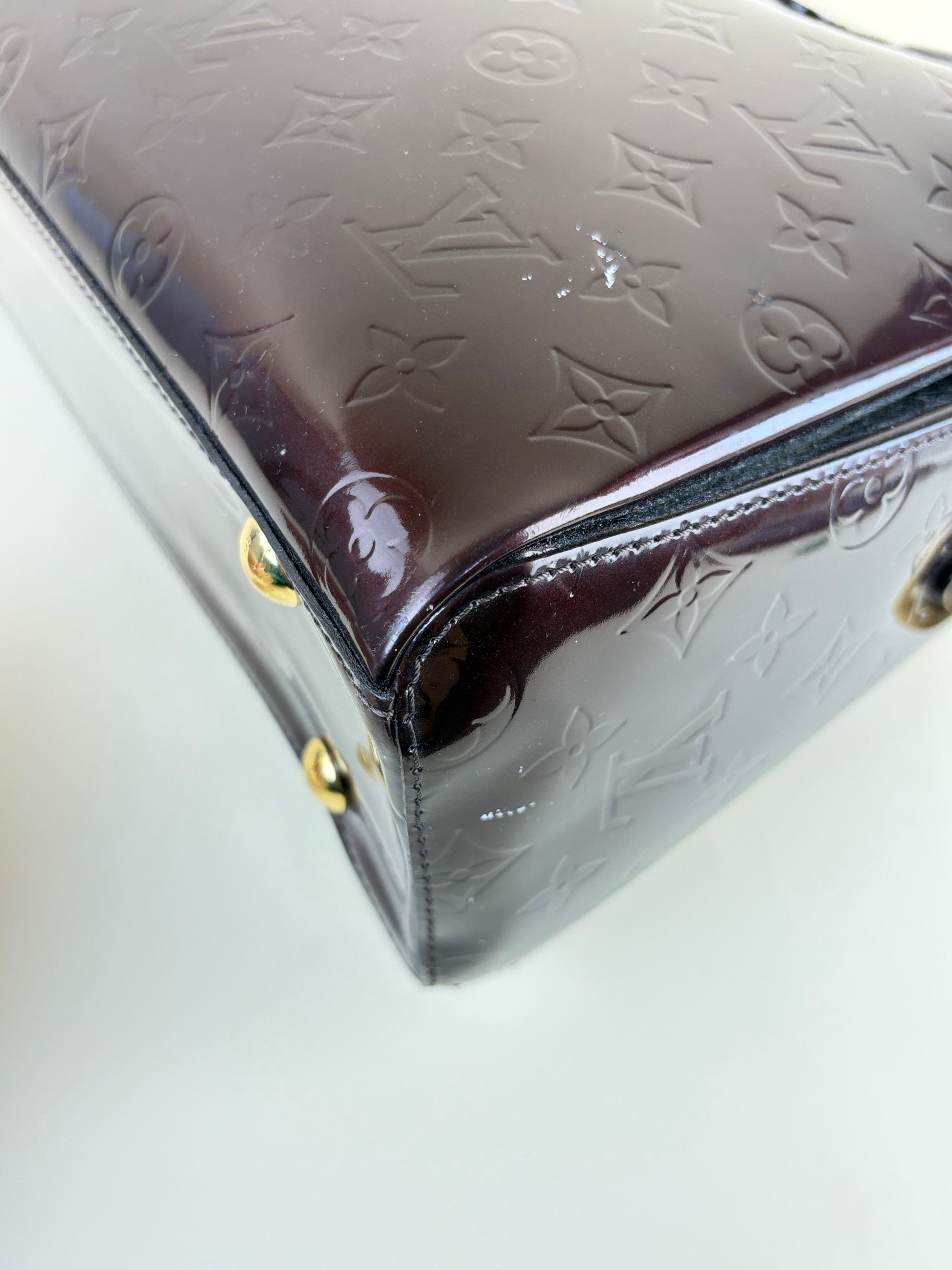 Louis Vuitton Amarante Monogram Vernis Melrose avenue tote bag
