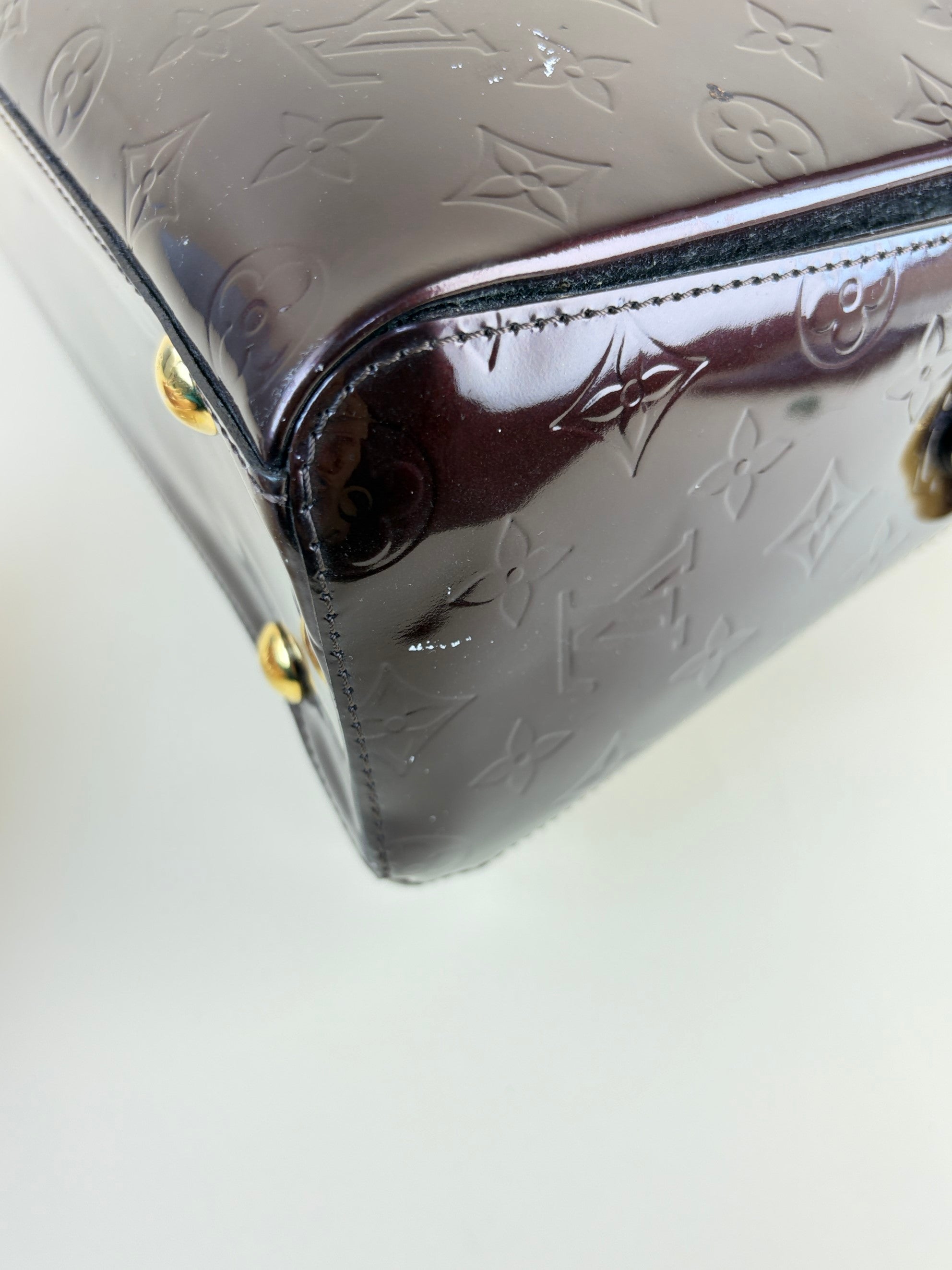 Louis Vuitton Amarante Monogram Vernis Melrose avenue tote bag