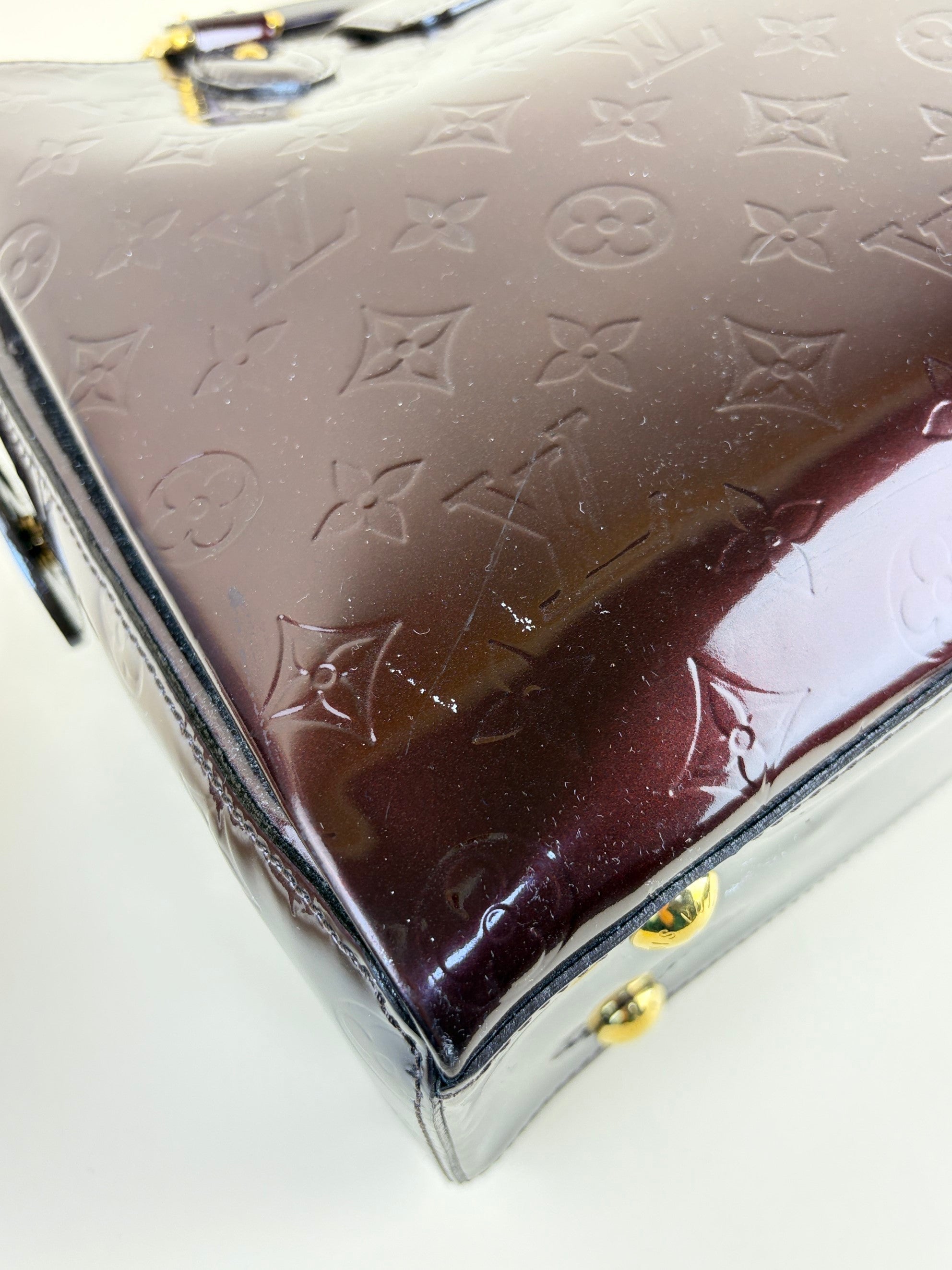 Louis Vuitton Amarante Monogram Vernis Melrose avenue tote bag
