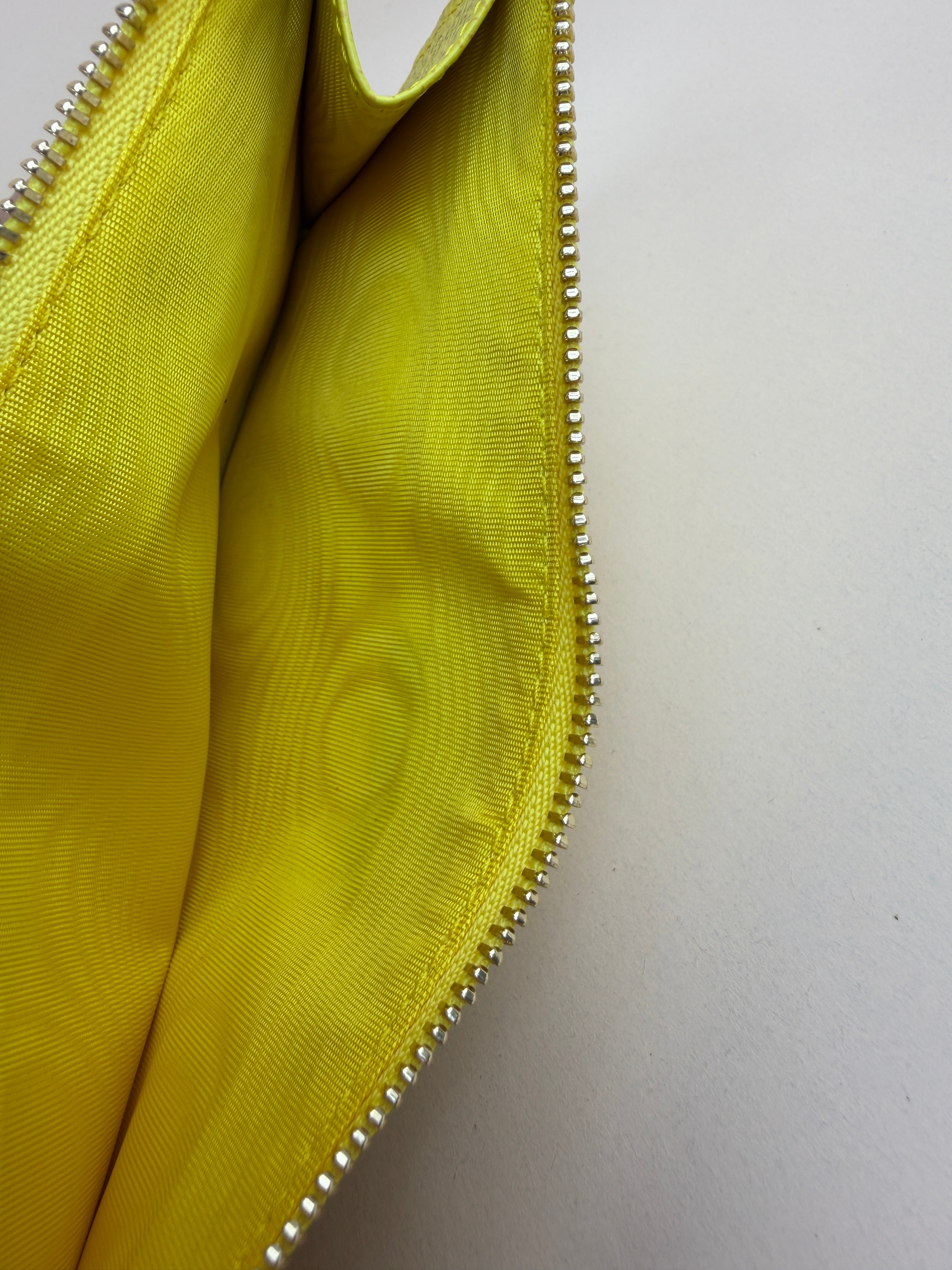 Dolce & Gabbana Yellow Dauphine Zip Card Holder