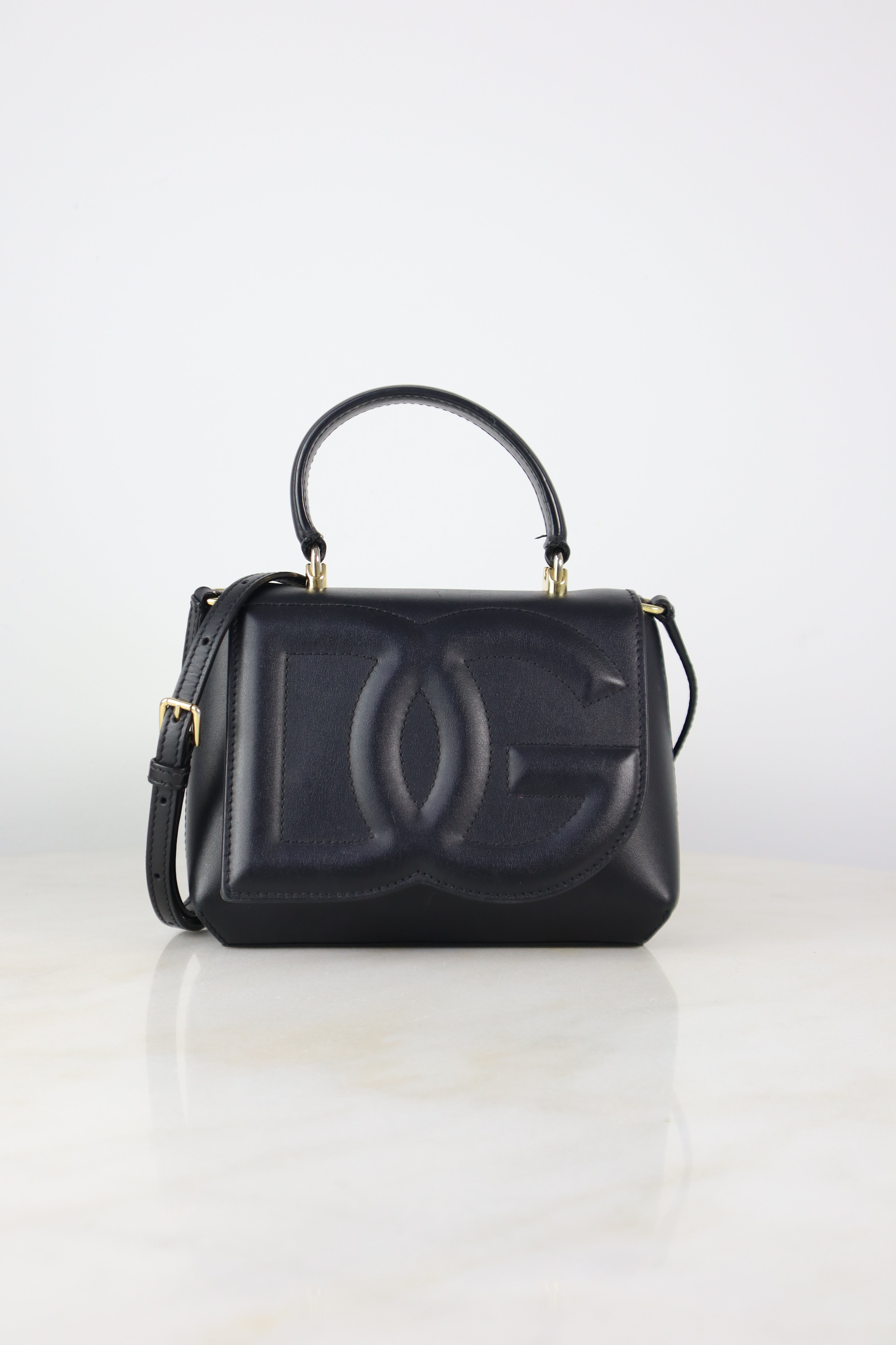 Dolce & Gabbana Black Top Handle W/ Strap