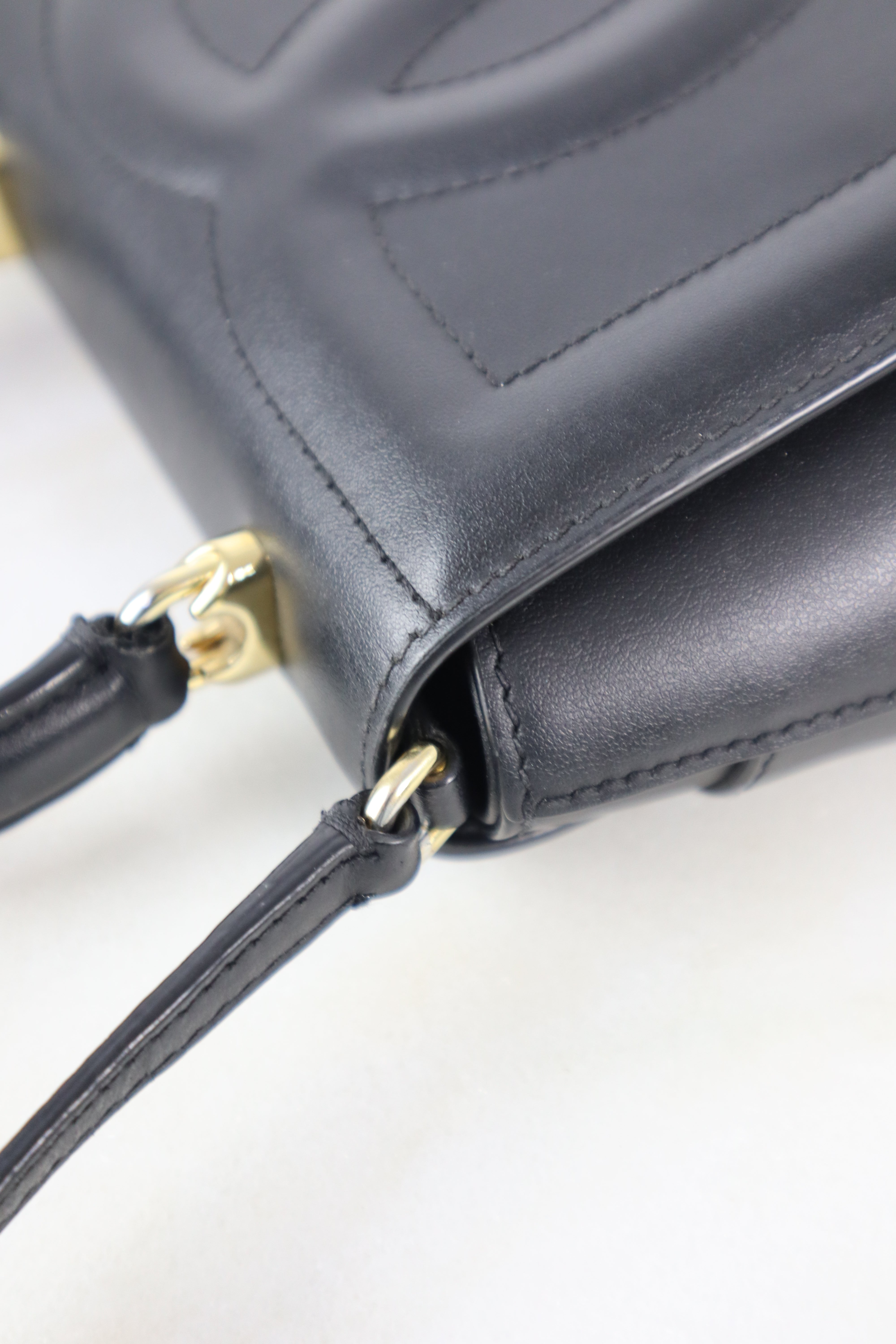 Dolce & Gabbana Black Top Handle W/ Strap