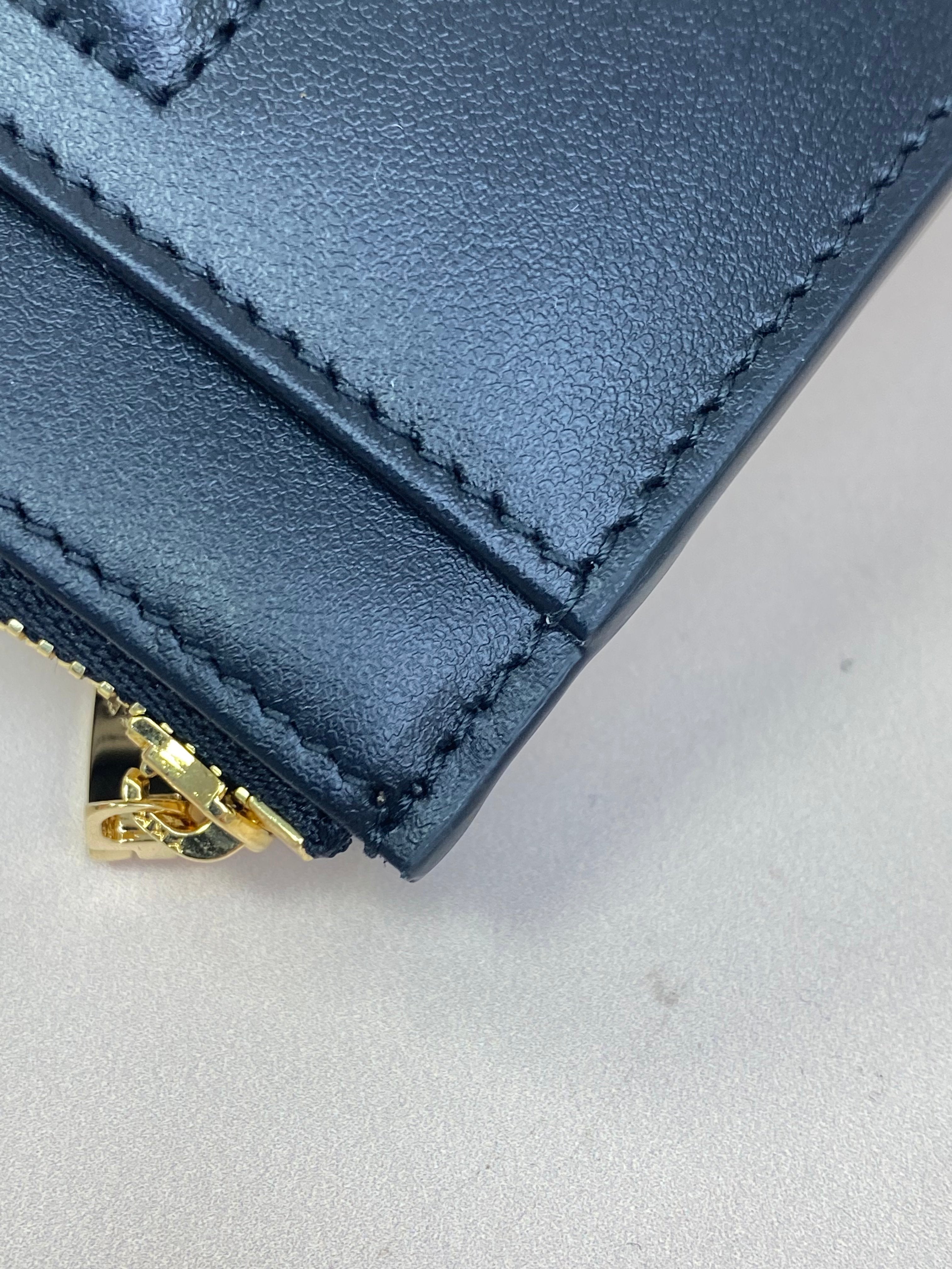 Dolce & Gabbana Black DG Logo Small Zip Wallet