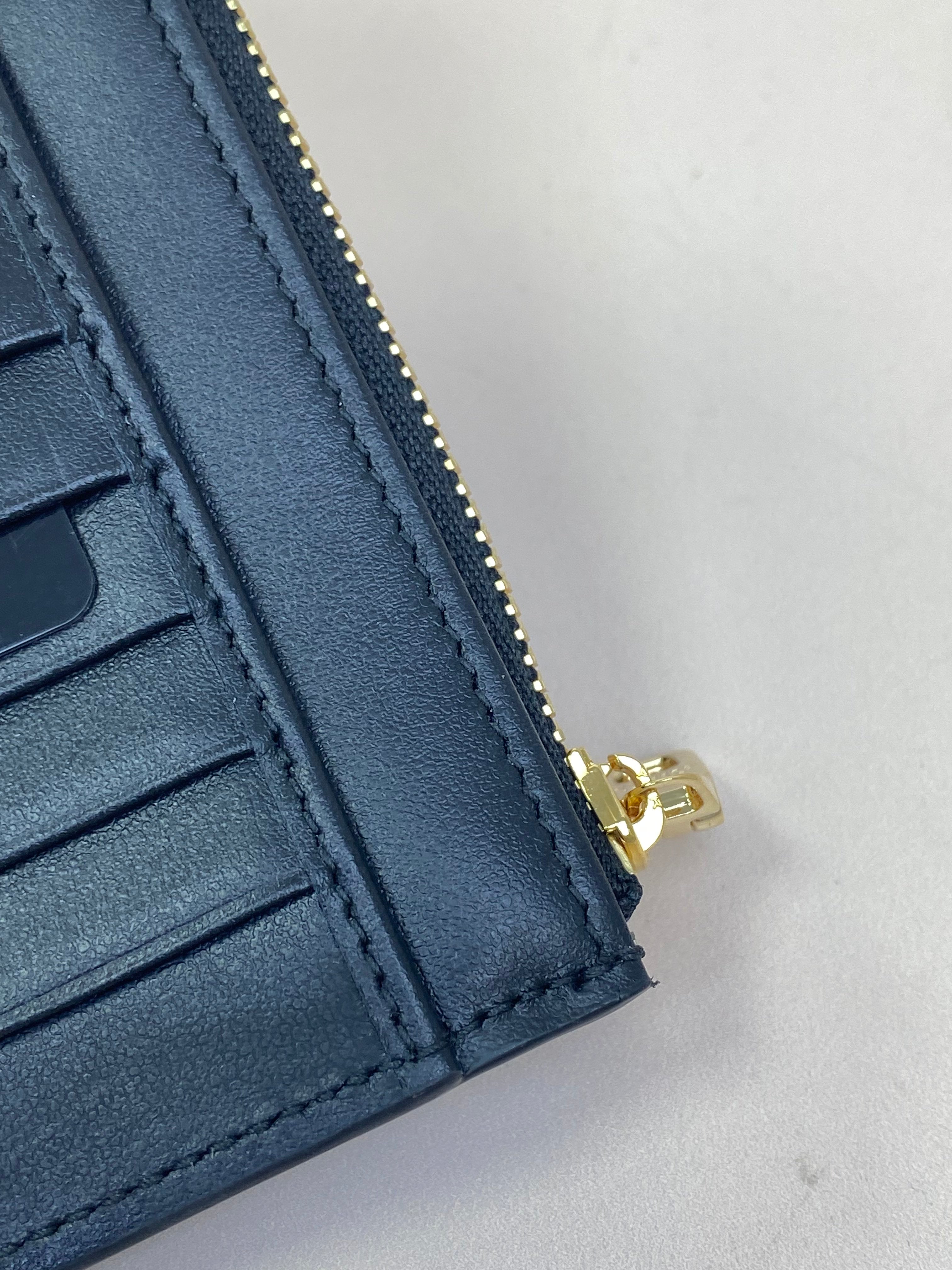 Dolce & Gabbana Black DG Logo Small Zip Wallet