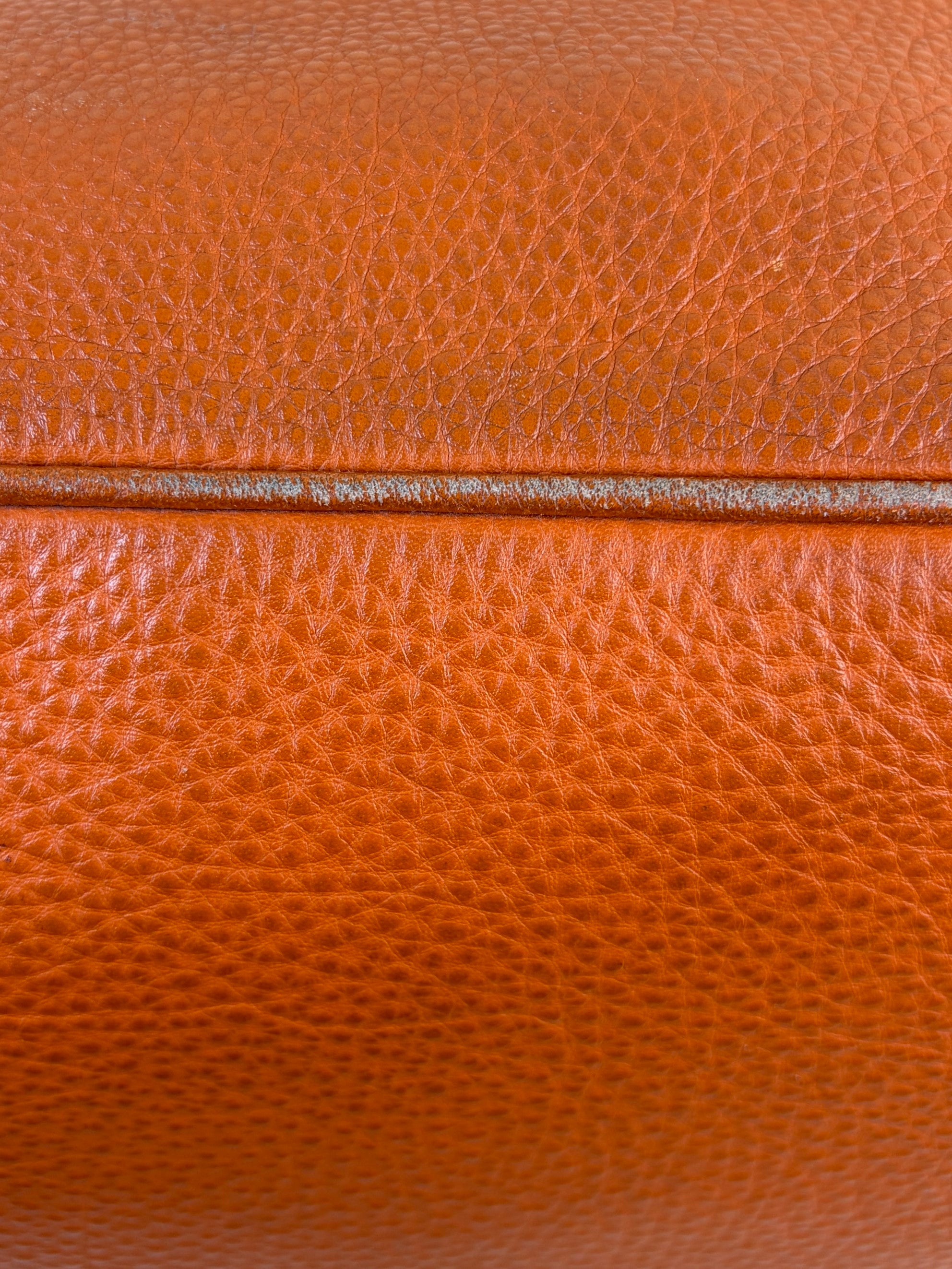 Prada Papaya Vitello Daino Shopping Tote Bag