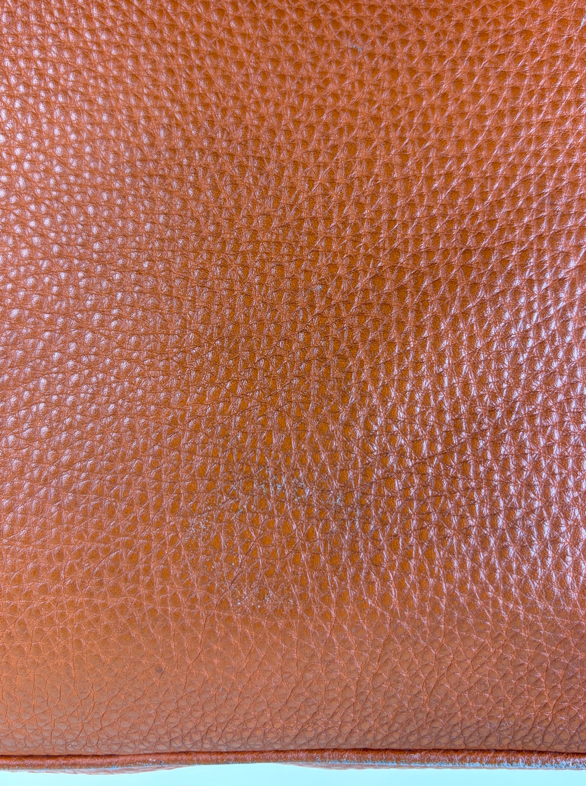 Prada Papaya Vitello Daino Shopping Tote Bag