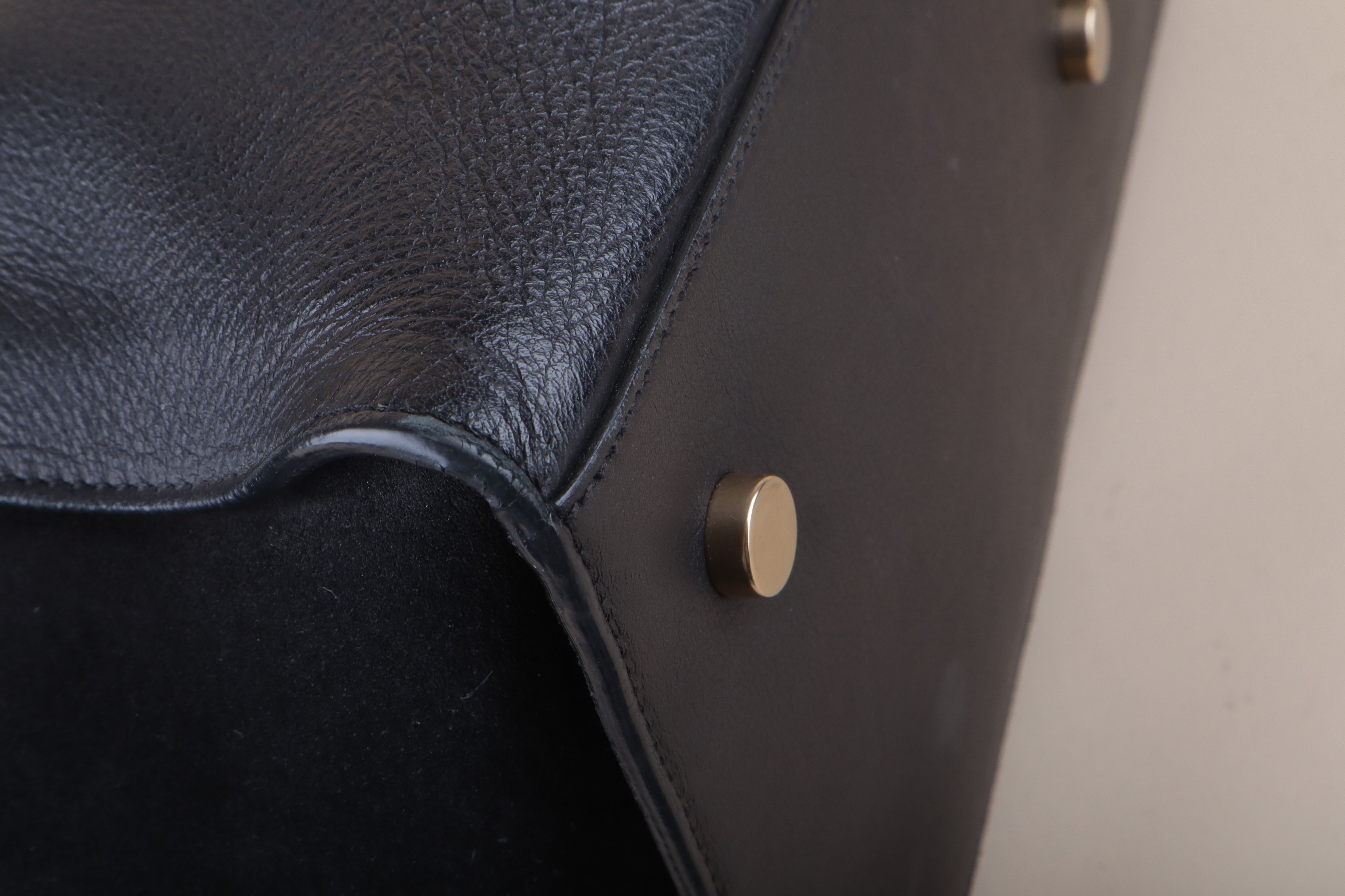 YSL Black Downtown Cabas Small Top Handle Bag