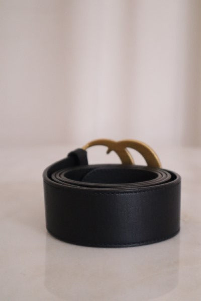 Gucci Black Belt 36