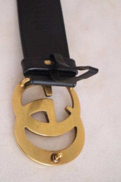 Gucci Black Belt 36