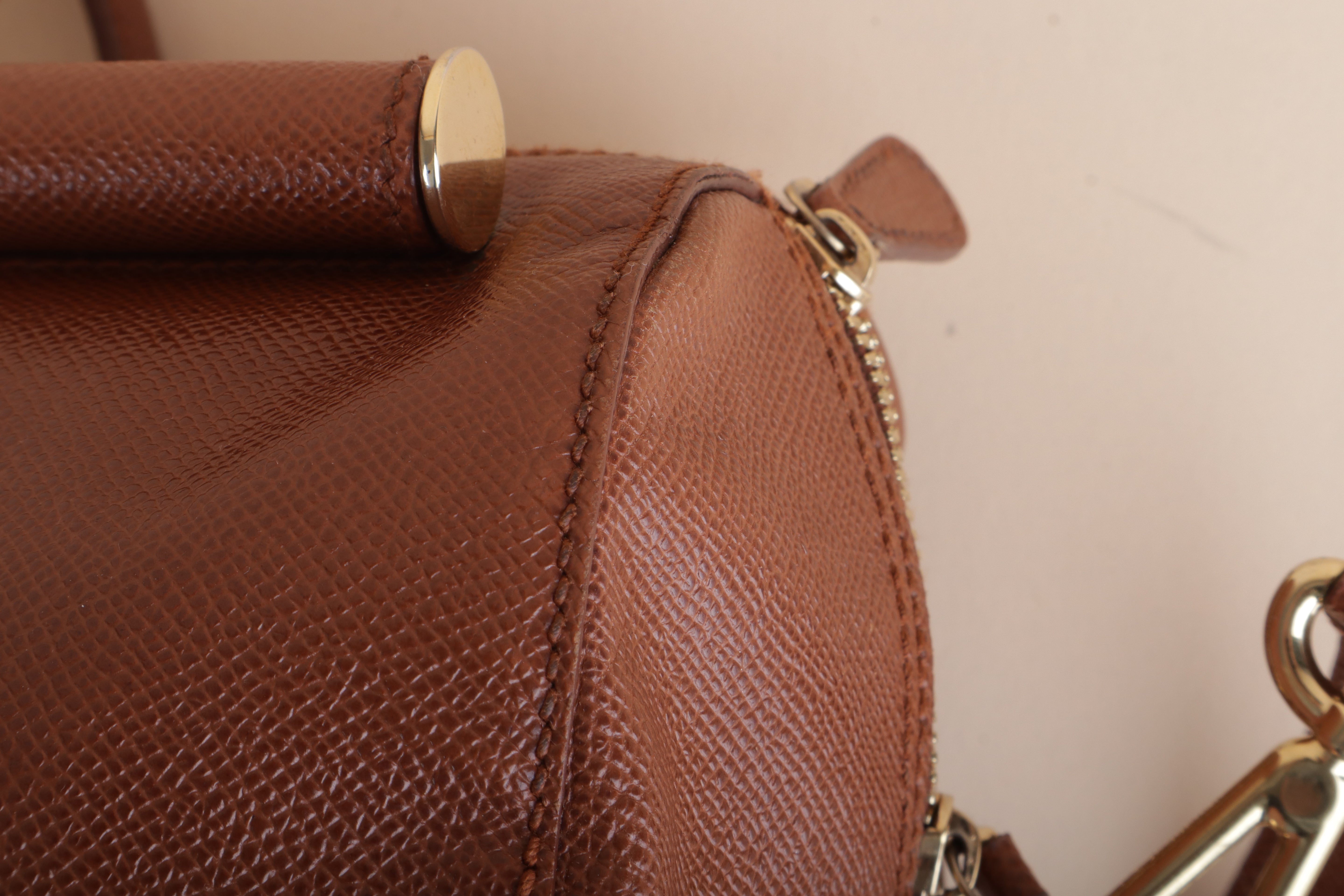 Dolce & Gabbana Camel Miss Sicily Boston Bag