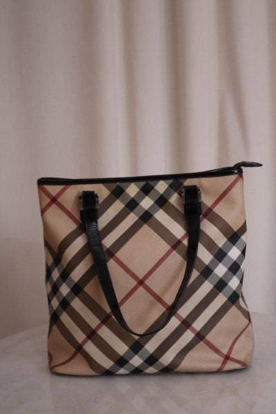 Burberry Black Nova Check Shoulder Bag