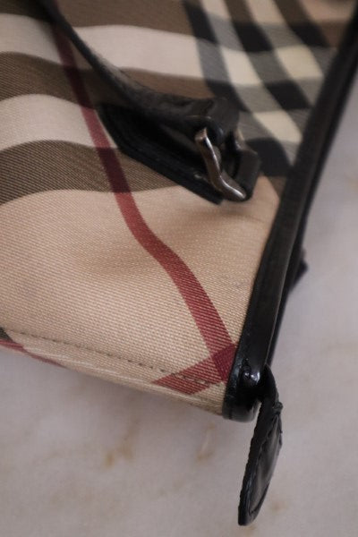 Burberry Black Nova Check Shoulder Bag