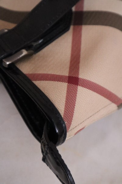 Burberry Black Nova Check Shoulder Bag