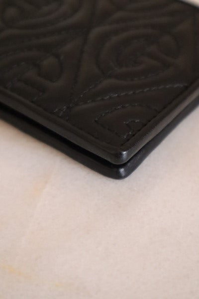 Gucci Black Rhombus Quilted Wallet