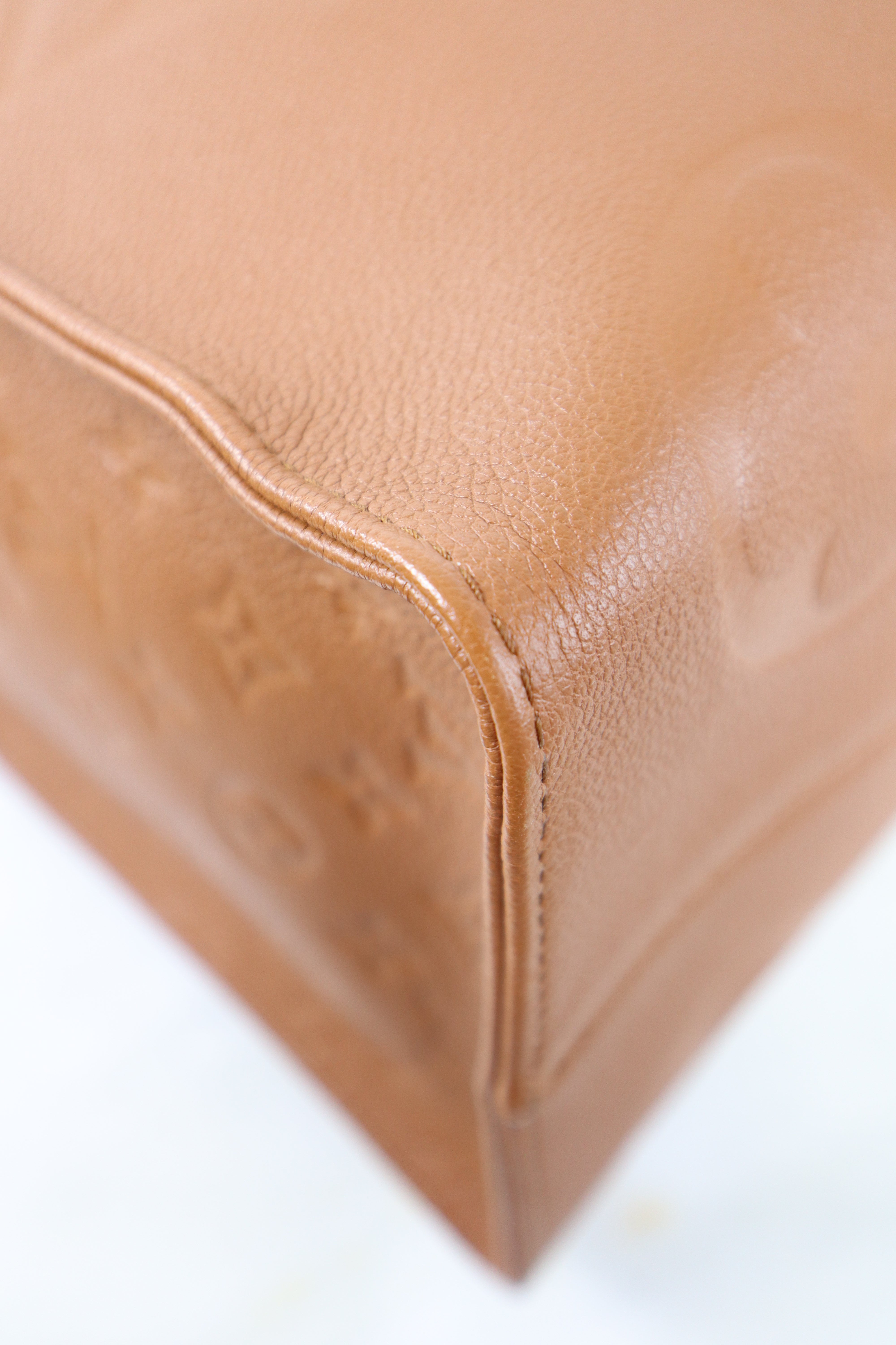 Louis Vuitton Camel Onthego Empreinte GM Bag