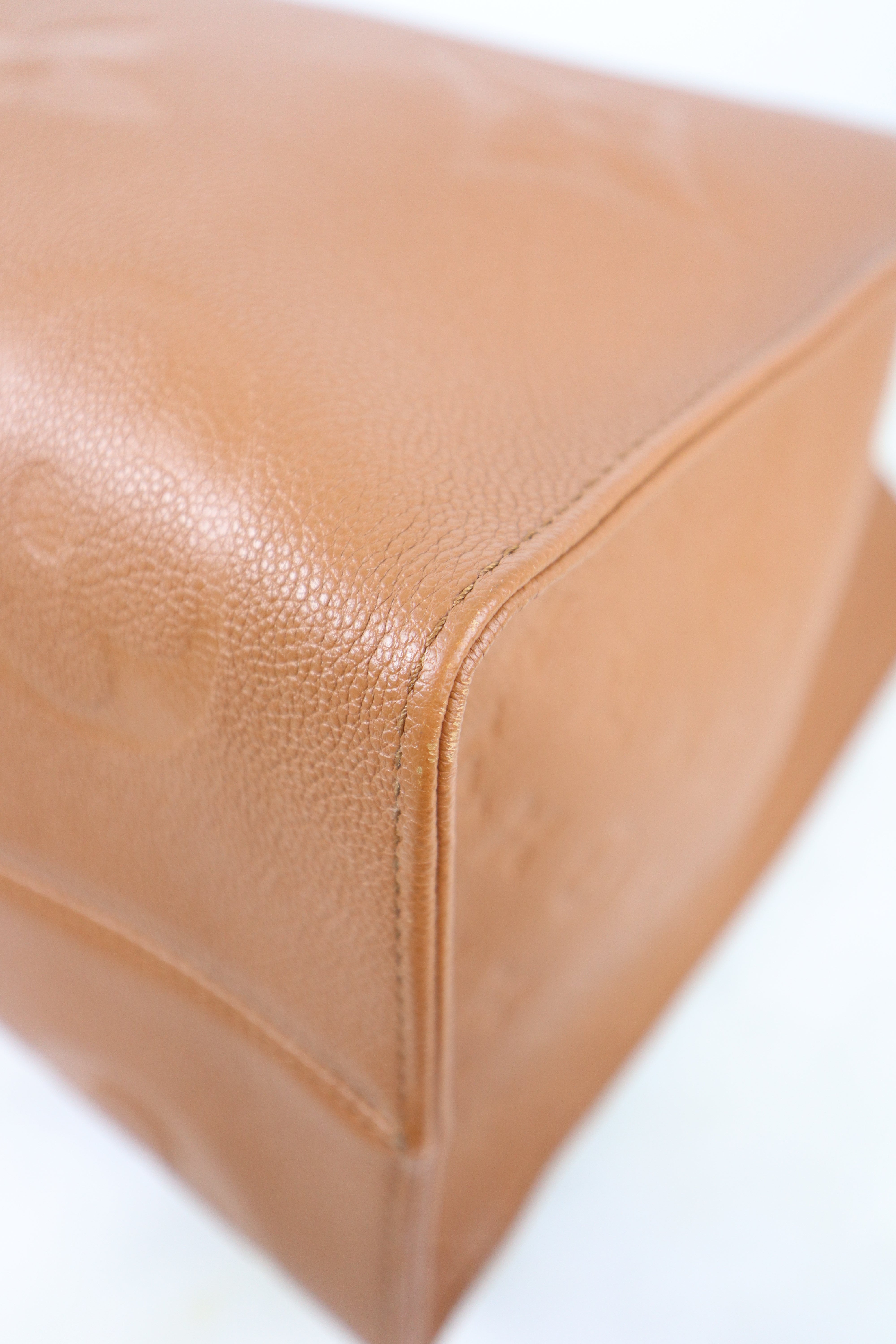 Louis Vuitton Camel Onthego Empreinte GM Bag