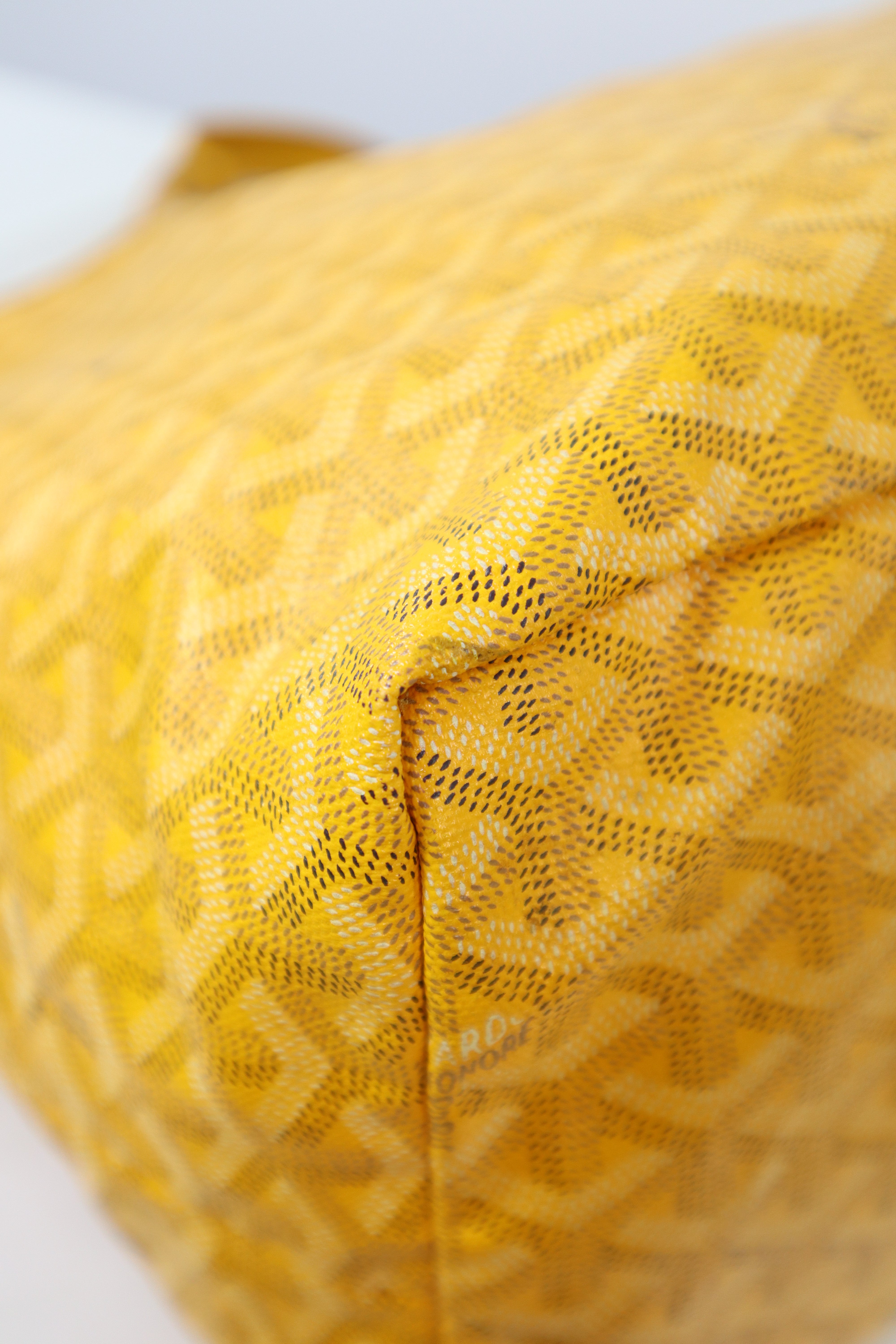 Goyard Yellow Saint Louis GM Bag W/ Pouch