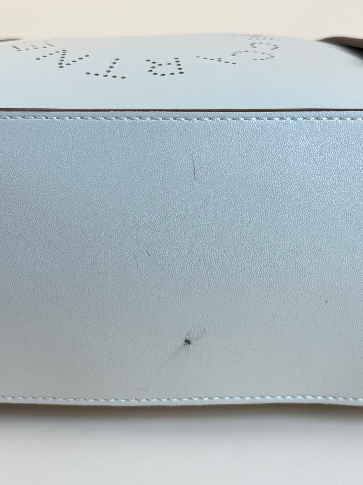 Stella Mccartney off white leather logo cross body