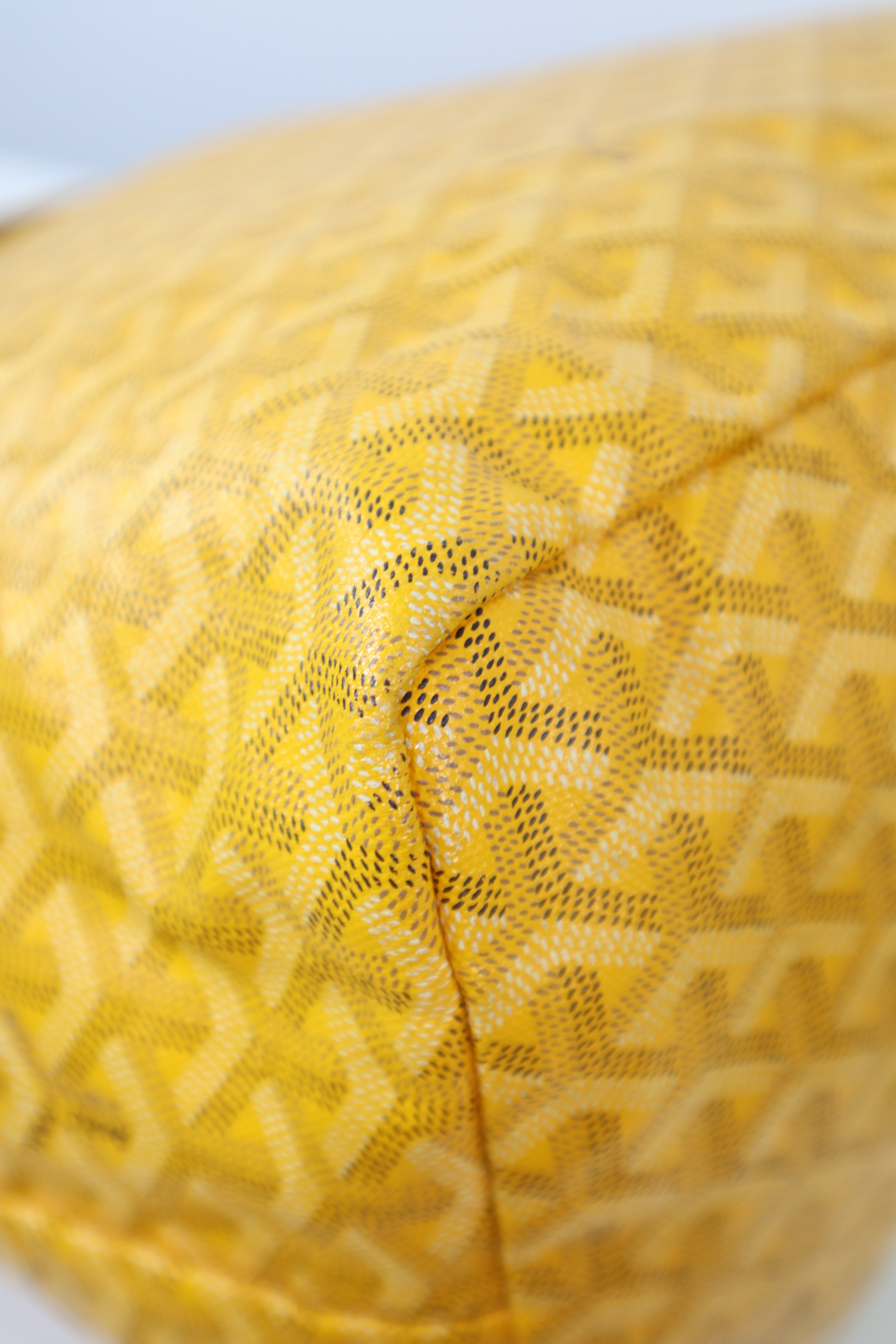 Goyard Yellow Saint Louis GM Bag W/ Pouch
