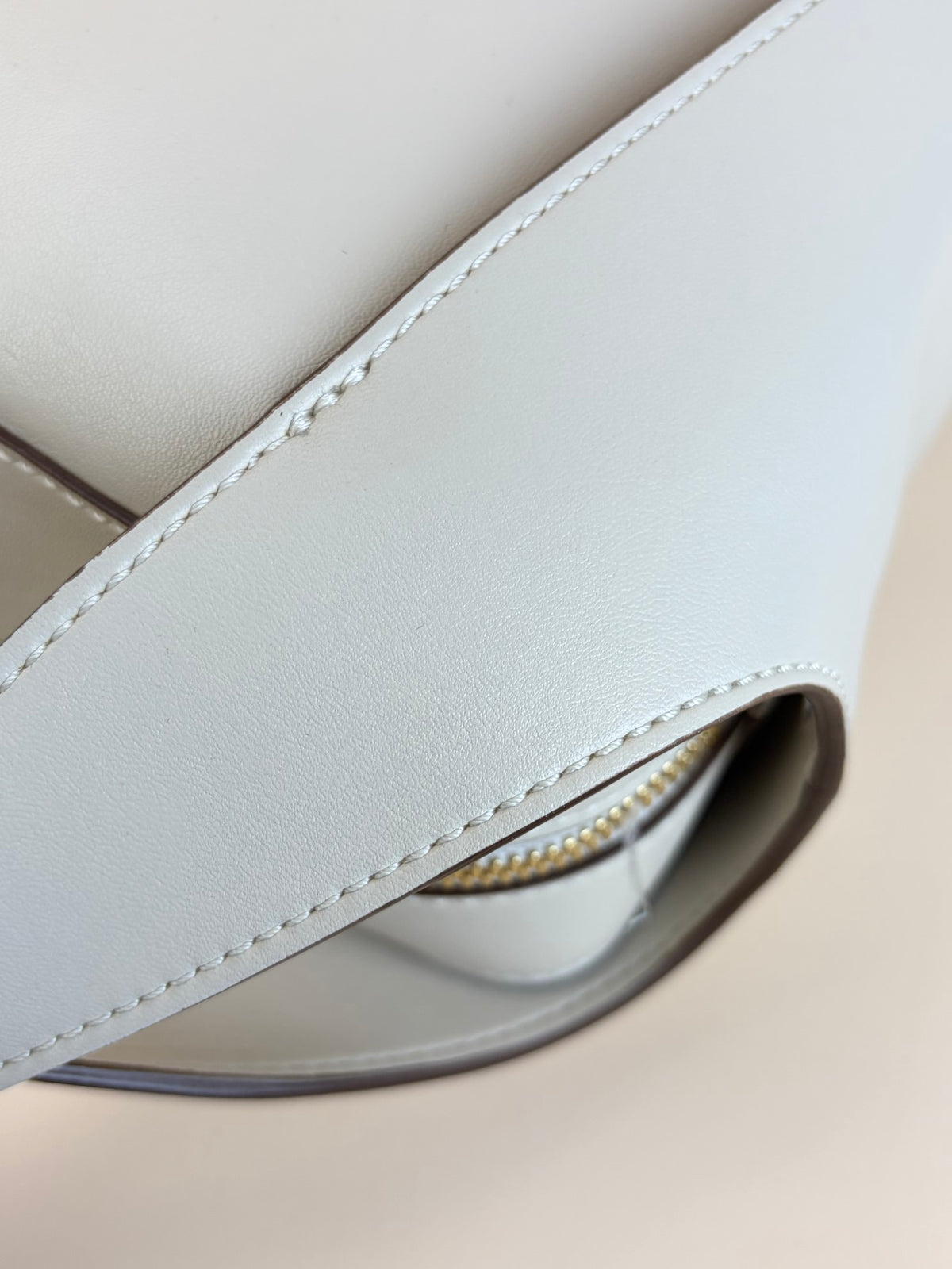 Stella Mccartney off white leather logo cross body