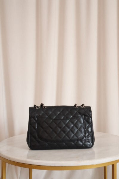 Chanel Black Classic jumbo Single Flap Bag