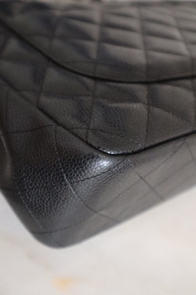 Chanel Black Classic jumbo Single Flap Bag