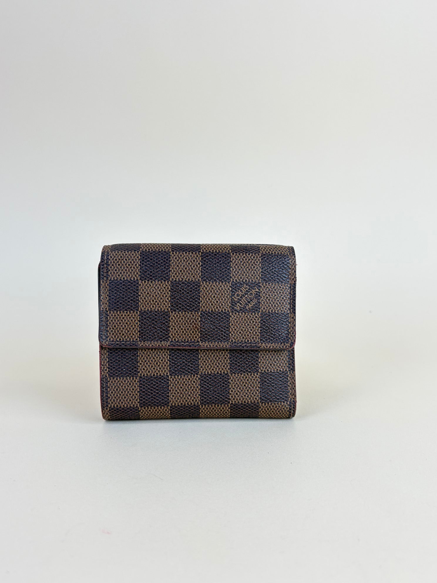 Louis Vuitton Brown Elise damper Ebene small wallet