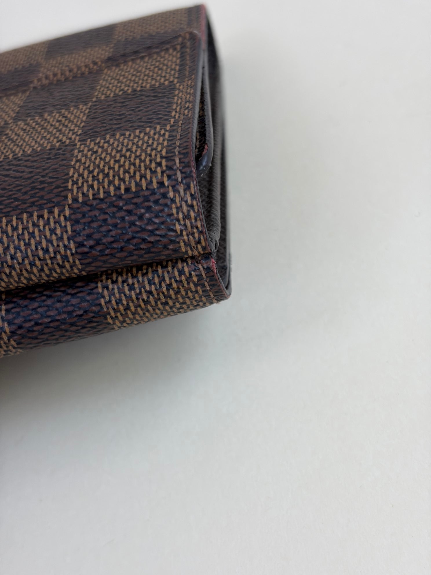 Louis Vuitton Brown Elise damper Ebene small wallet