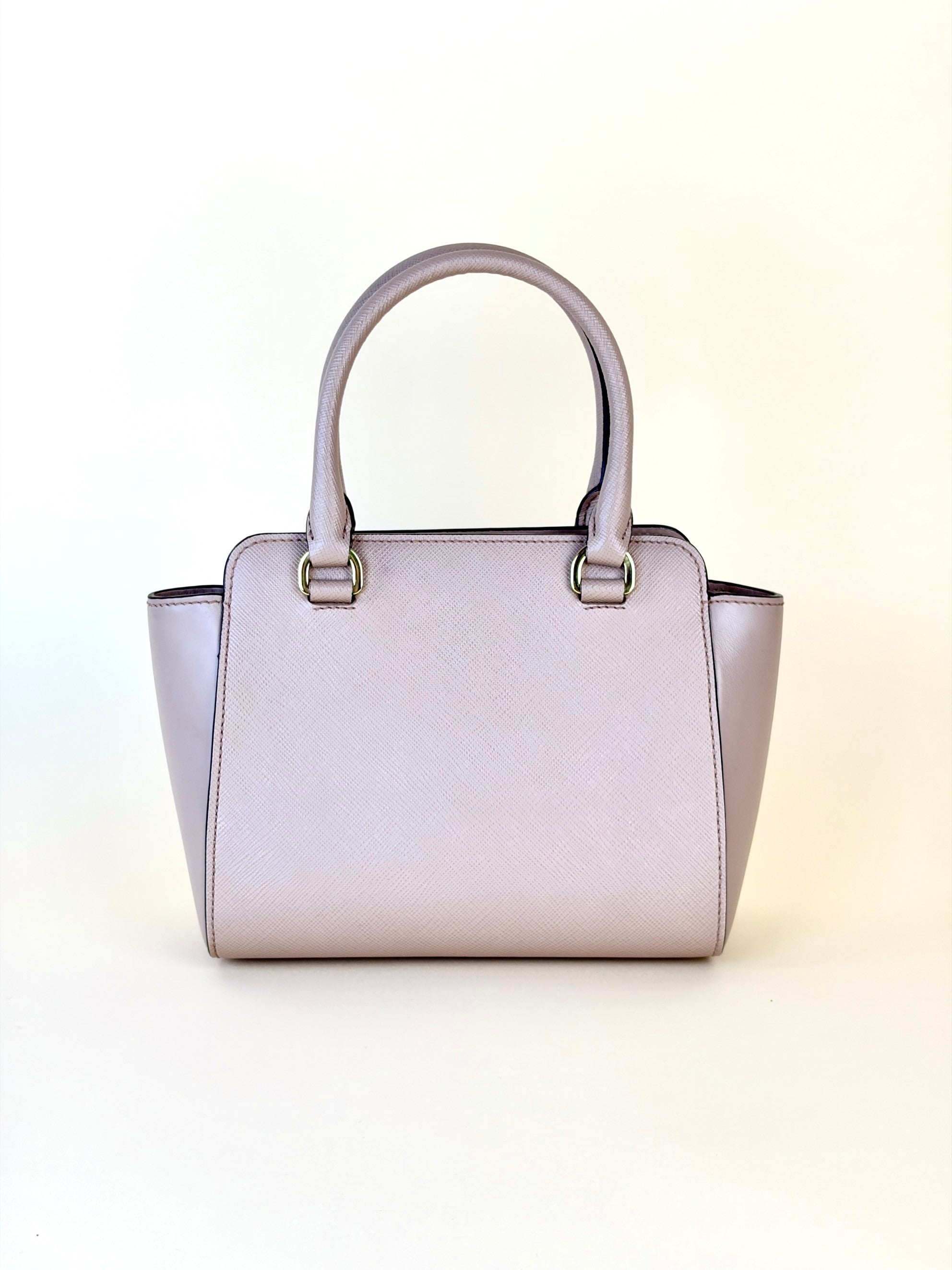 Prada saffanio soft calfskin mini zipped tote bag cipria