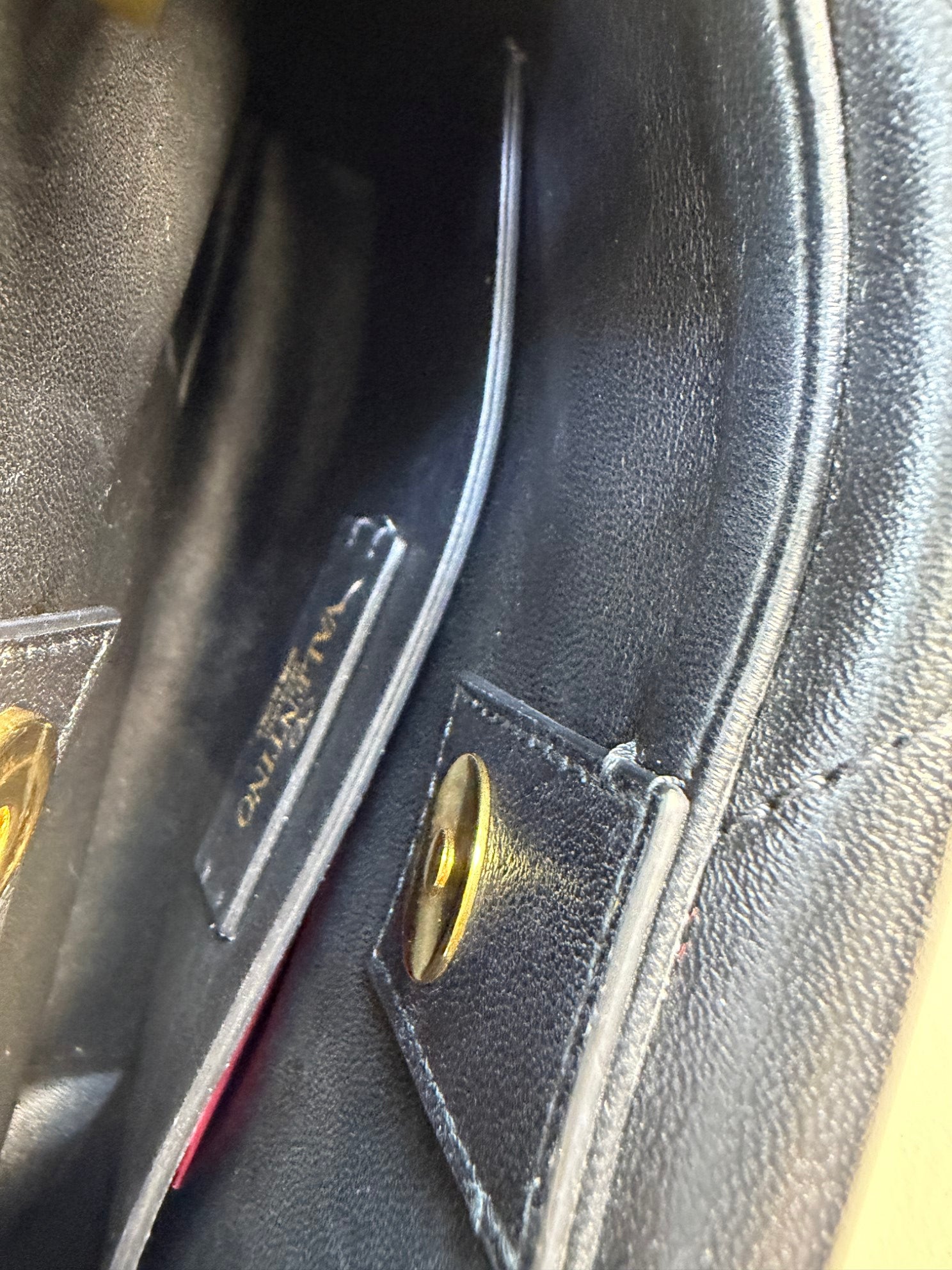 Valentino Black Roman Stud Small Top Handle Bag
