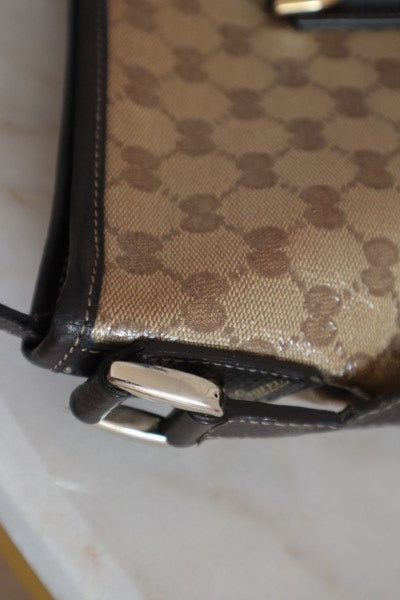 Gucci Brown GG Abbey D-Ring Crossbody Bag