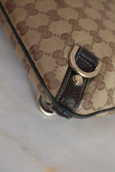 Gucci Brown GG Abbey D-Ring Crossbody Bag