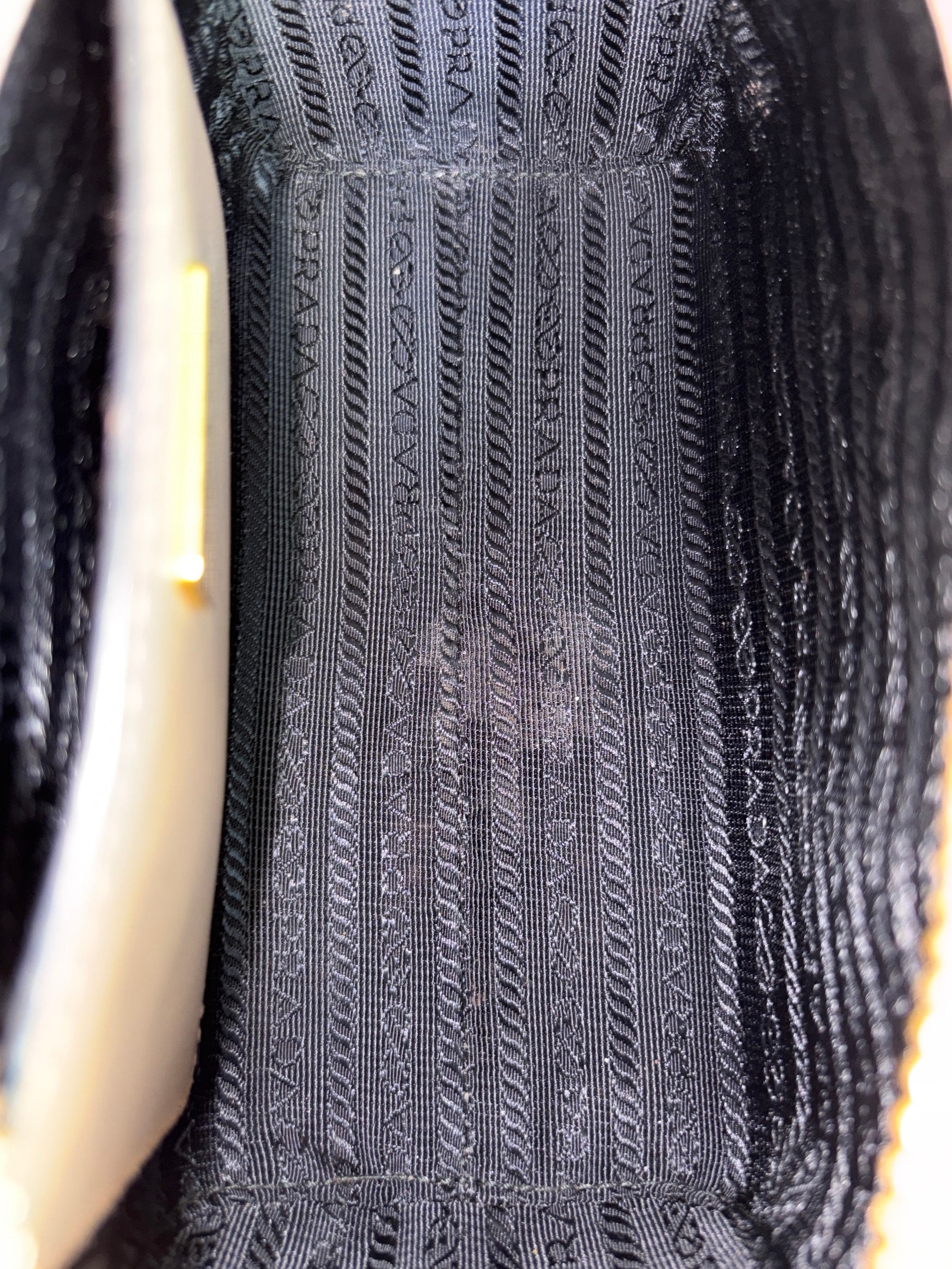 Prada saffanio soft calfskin mini zipped tote bag cipria